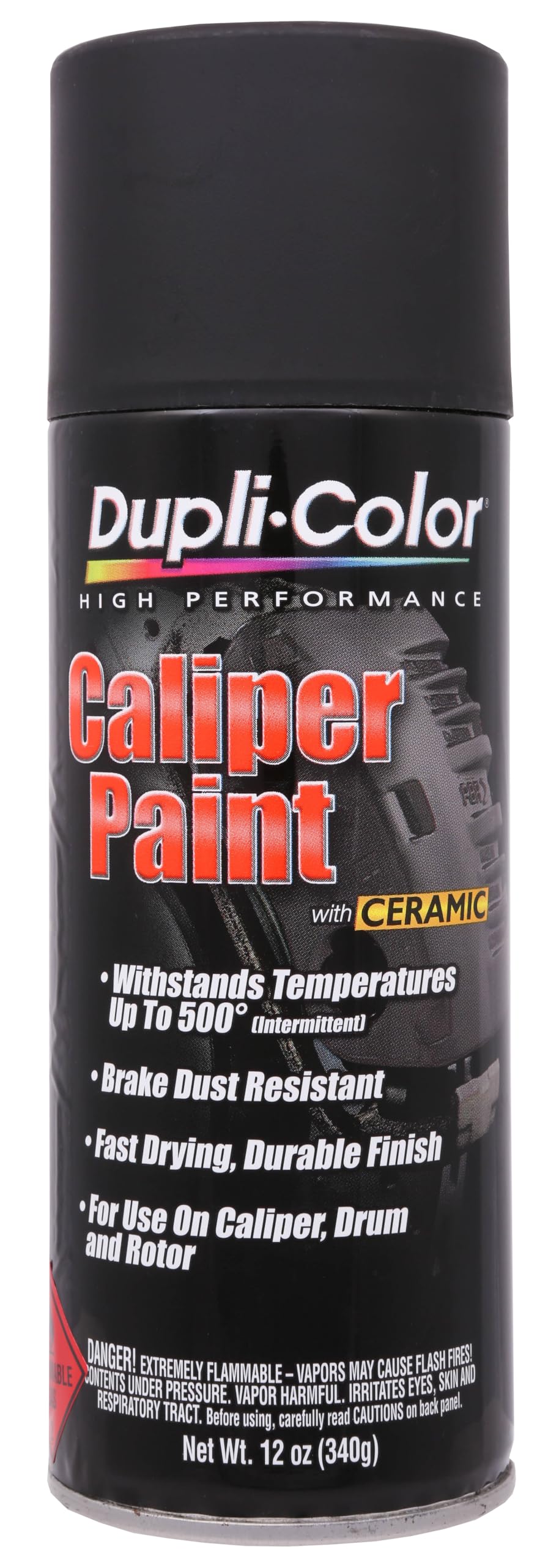 Dupli-Color BCP105 Brake Caliper Spray Paint - Matte Black - 12 oz. Aerosol Can