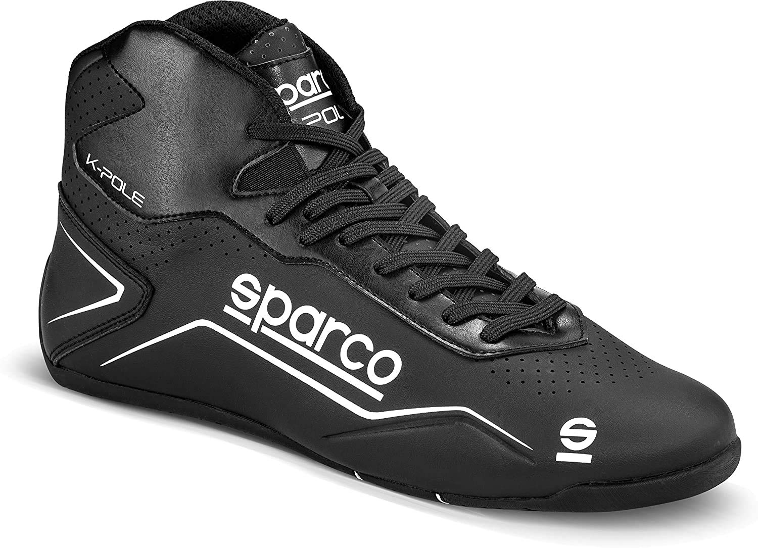 Sparco Unisex'S Modern Kart Shoes K-Pole Size 44 Black/Flu, Men10 D(M) Us=44Eu