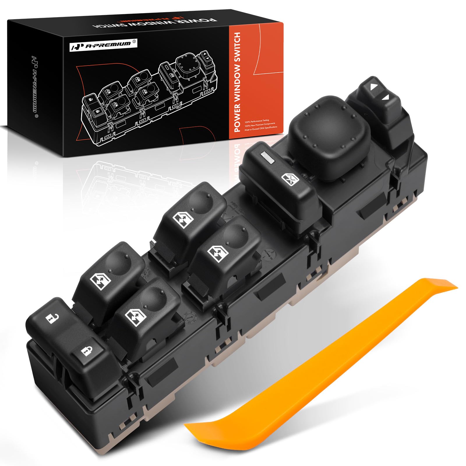 A-Premium - Driver Side Master Power Window Switch - Compatible with Chevy GMC Cadillac Models - 2003-2007 - Escalade, Avalanche