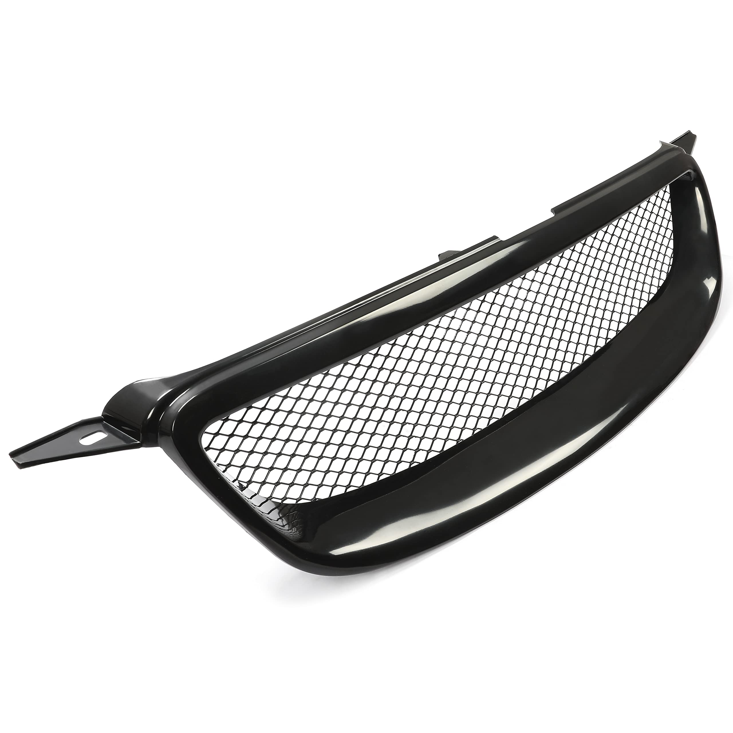 HECASA Front Bumper Grill Compatible with 2003-2007 Toyota Corolla CE LE S XRS 4-Door Hood Mesh Grille Powder Coated Black