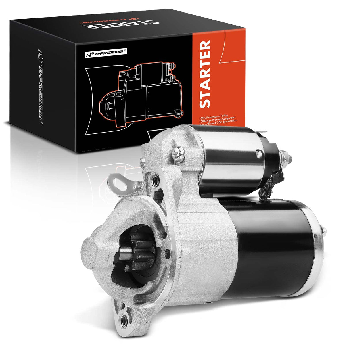 A-Premium Starter Motor Compatible with Mitsubishi Eclipse 2006-2012, Galant 2004-2012, Lancer 2004-2006, Outlander 2004-2006, L
