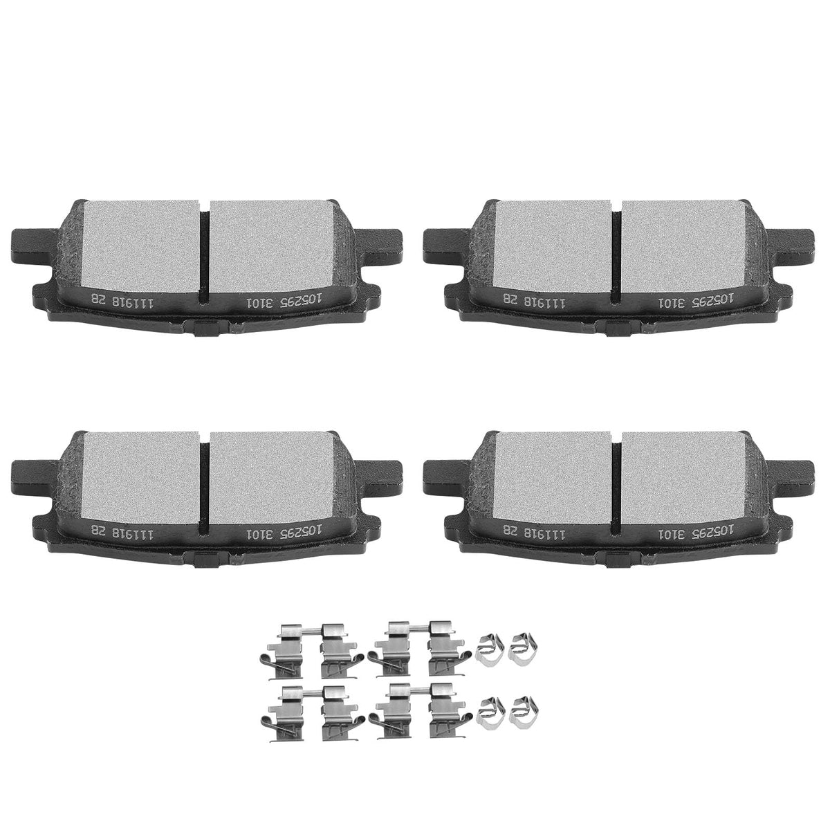 Scitoo D996 Semi-Metal Brake Pads Kits Rear Replacement For Lexus Rx330 2004-2006,For Lexus Rx350 2007-2009,For Toyota For Highl