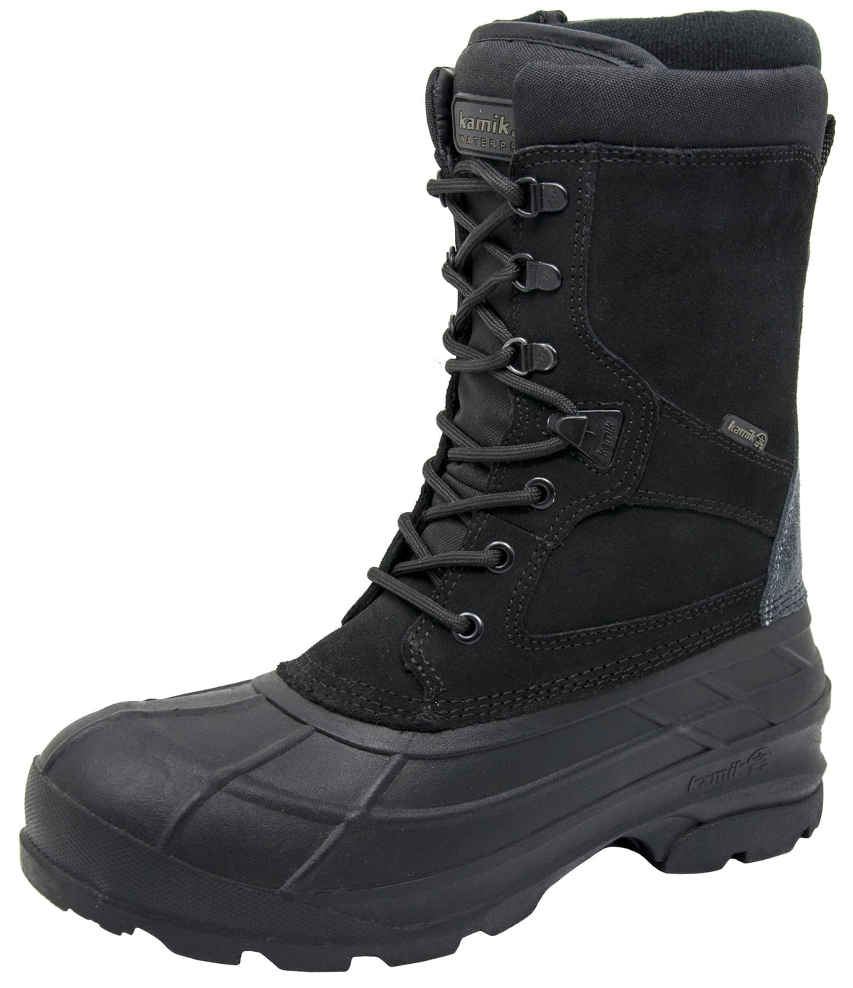 Kamik Mens Nationplus Boot Blackcharcoal 85 Wide