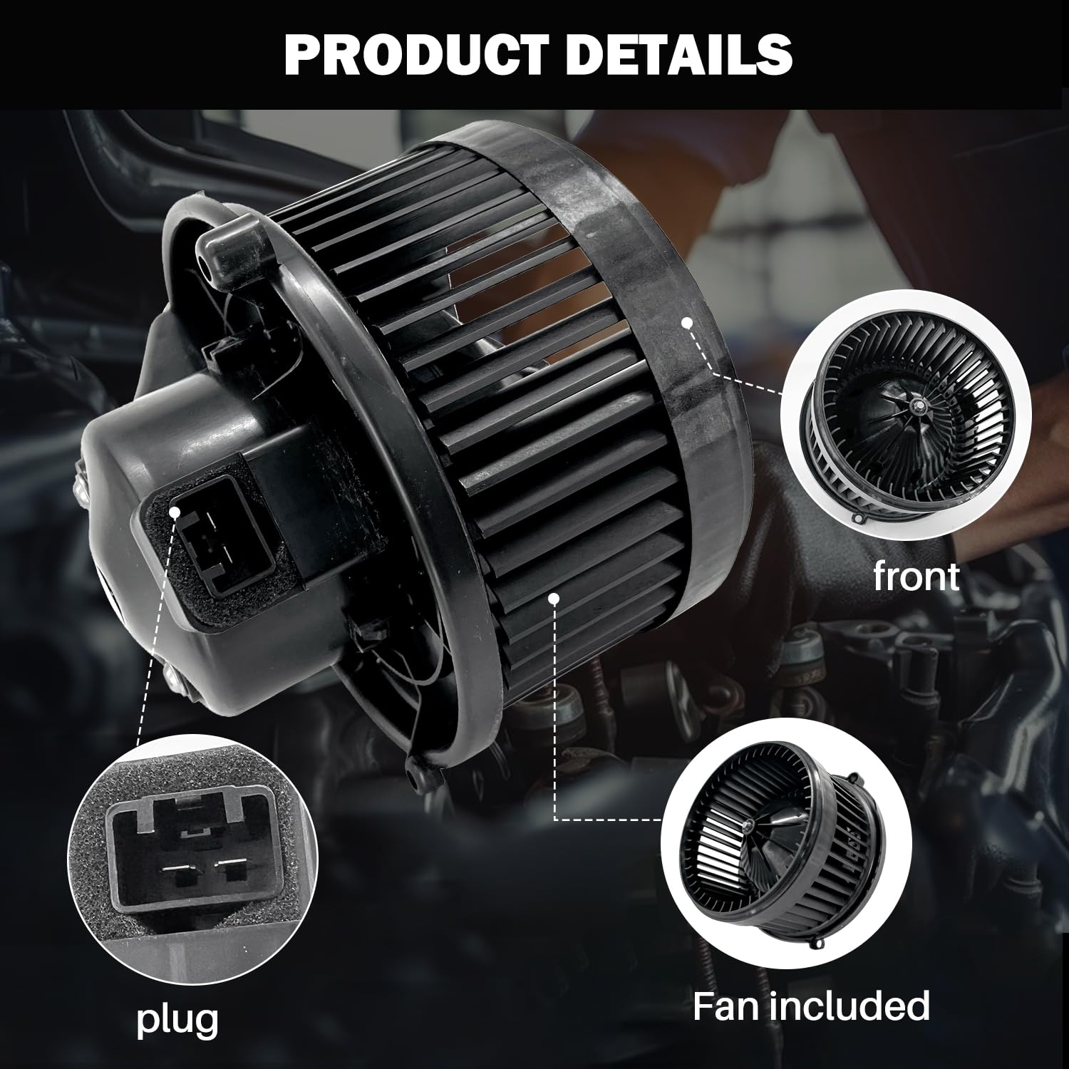 Aspligo 700211 Ac Heater Blower Motor Fan Fit For Chevy Captiva Sport 2012-2015 ,Equinox 2006-2017,For Gmc Terrain 2010-2017,For