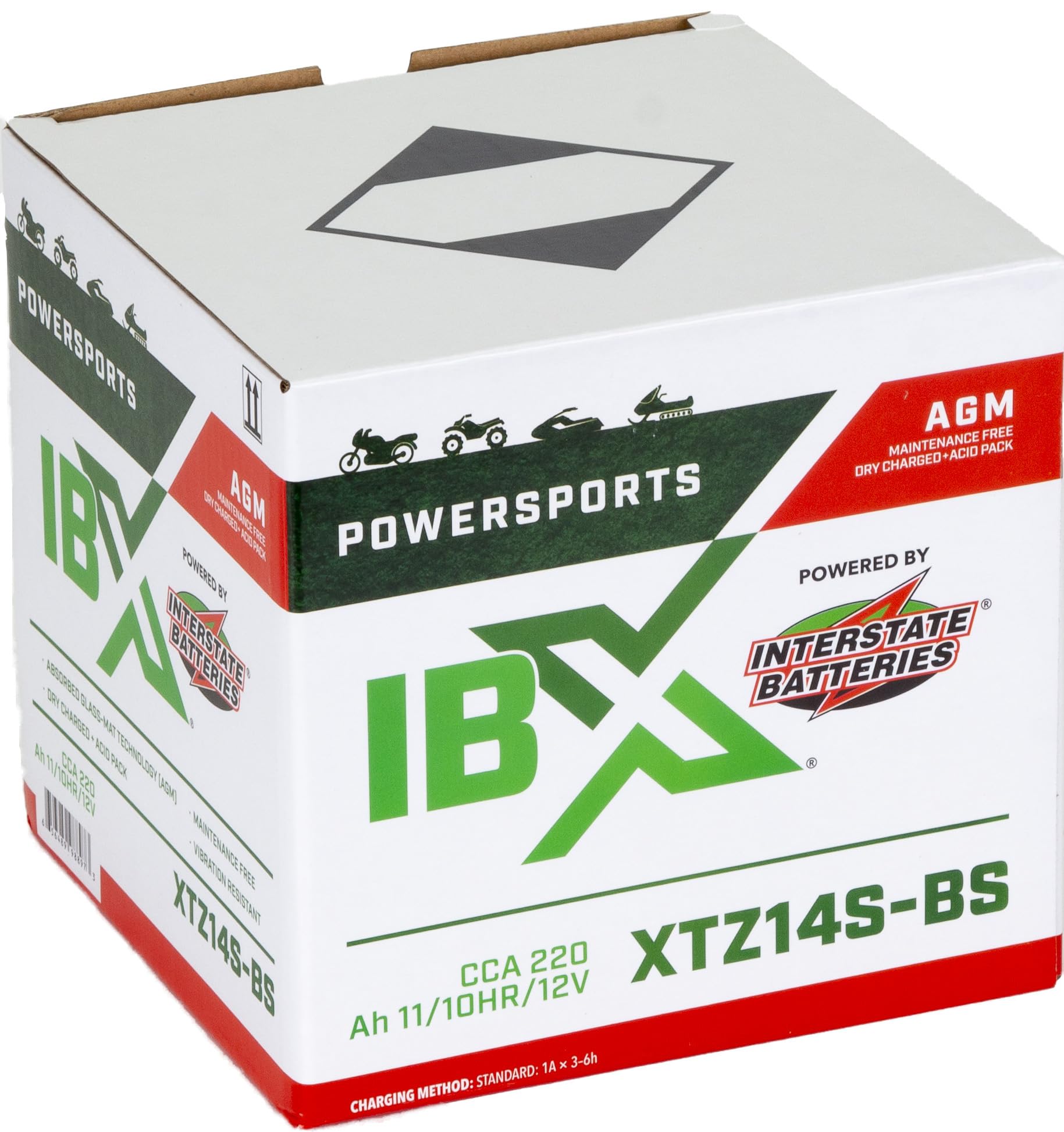 Interstate Batteries Ytz14S-Bs 12V 11Ah Powersports Battery 220Cca Agm Rechargeable Replacement For Motorcycles, Scooters, Bmw H