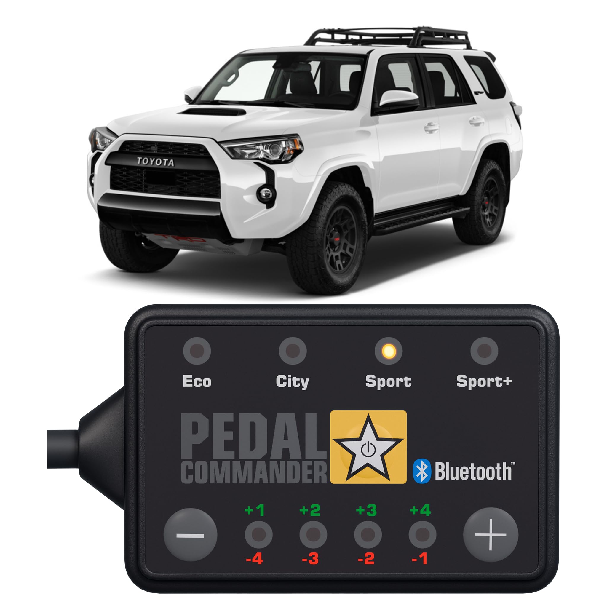Pedal Commander For Toyota 4Runner 2010-2024 Throttle Response Controller, Plug-And-Play, 4 Drive Modes, 36 Sensitivity Levels,