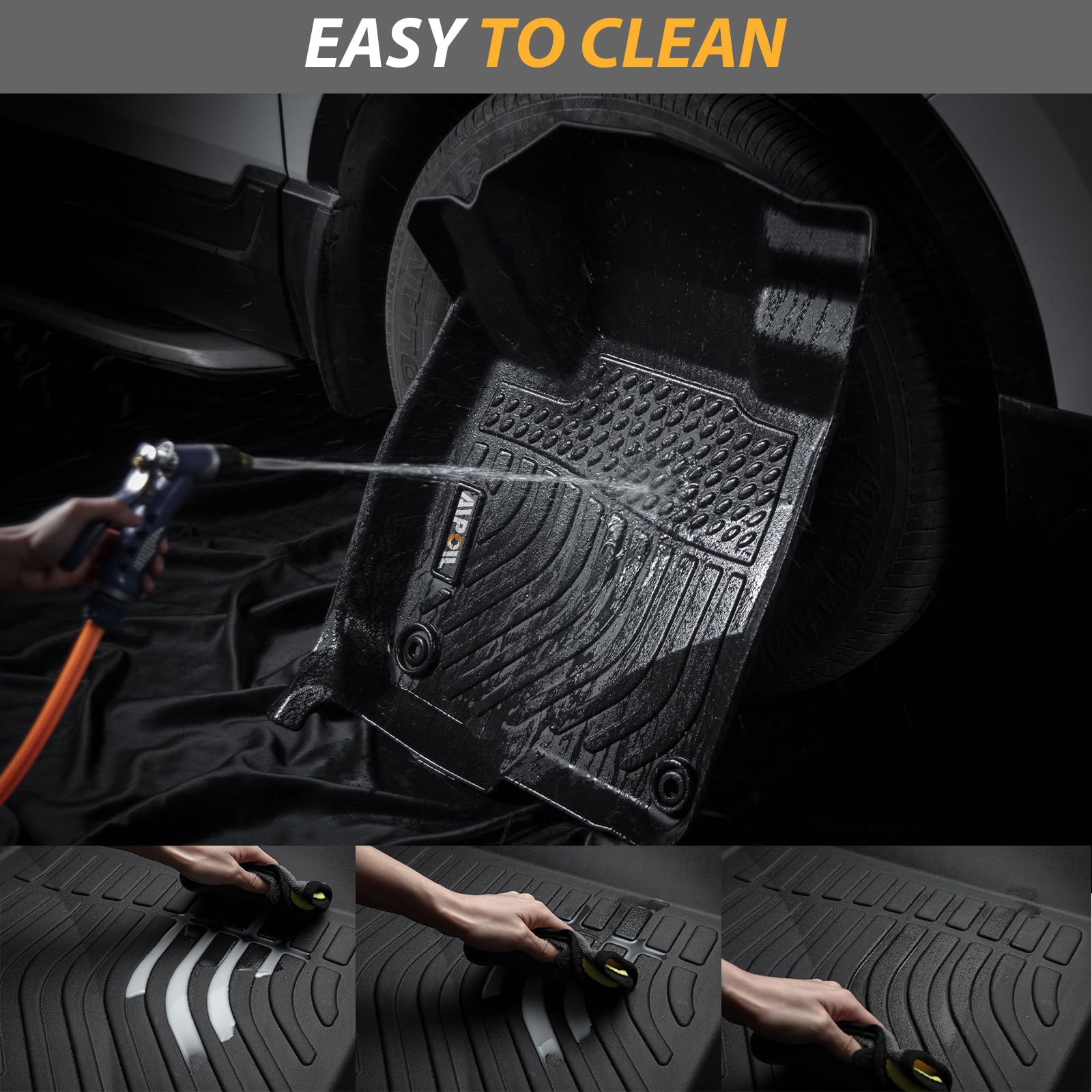 AIPOIL Floor Mats & Cargo Liner Custom for 2023-2024 2025 Mitsubishi Outlander PHEV (Not for Sport Models) ?TPE All Weather Prot