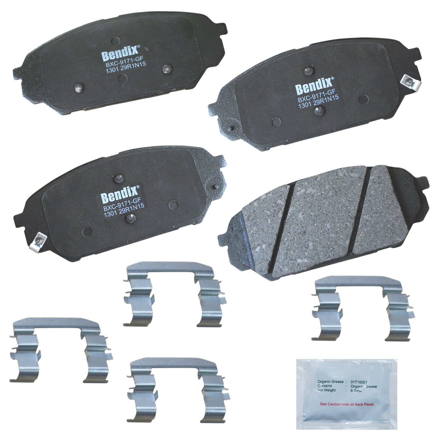 Bendix Priority1 Cfc1301 Ceramic Front Brake Pads For Hyundai Veracruz 2012-2007
