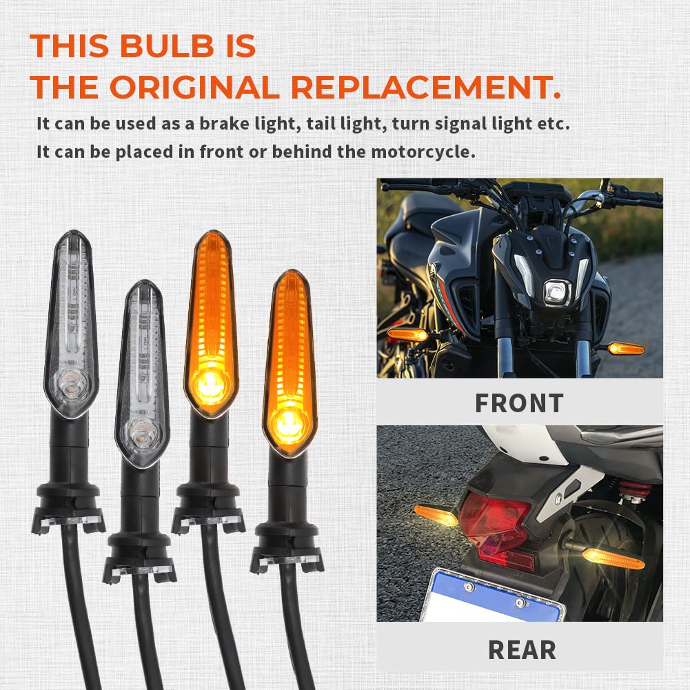 motoparty LED Turn Signal Light for YAMAHA MT07 Tracer 700 XJ6 FZ6 MT09 900 MT10 YZF R1 R3 R6 R6S FZ6 FZ1 FZ Fazer FZ6R FZ07 FZ8