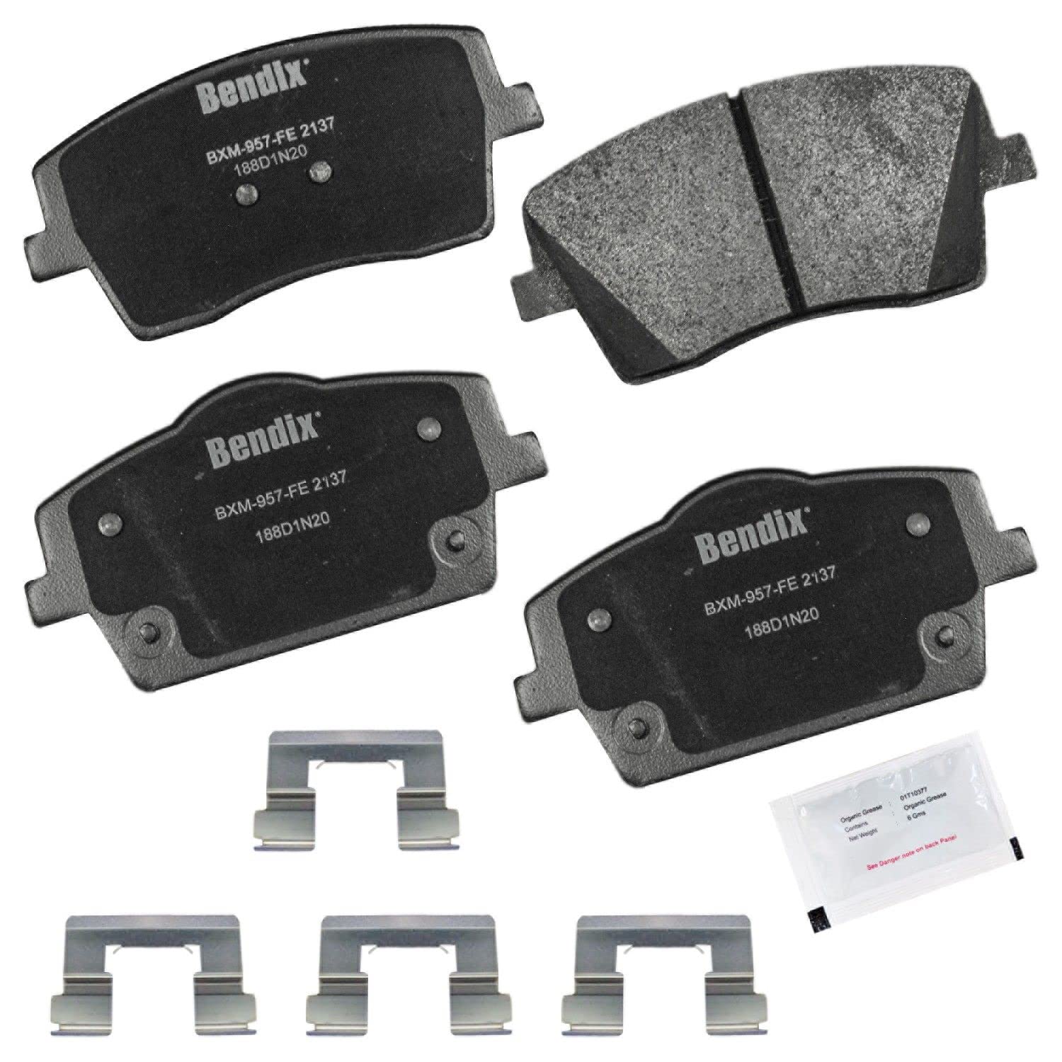 Bendix Priority1 Cfm2137 Semi-Metallic Front Brake Pads For Volvo Xc40 2022-2019