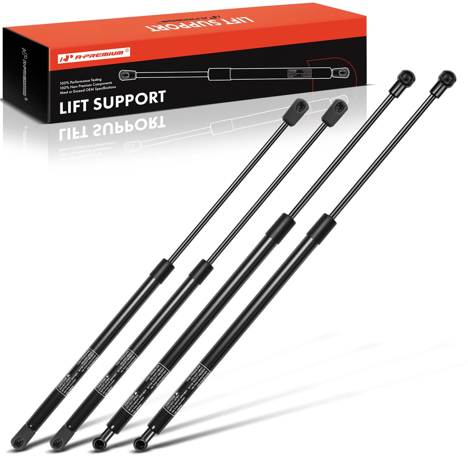 A-Premium Tailgate And Rear Window Lift Supports Shock Struts Gas Spring Compatible With Chevrolet And Gmc Models - Escalade/Tah