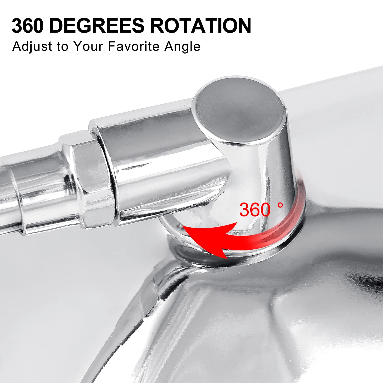 Surpassme 10Mm Chrome Motorcycle Mirrors, Universal Silver Rectangle Motorcycle Rearview Mirrors