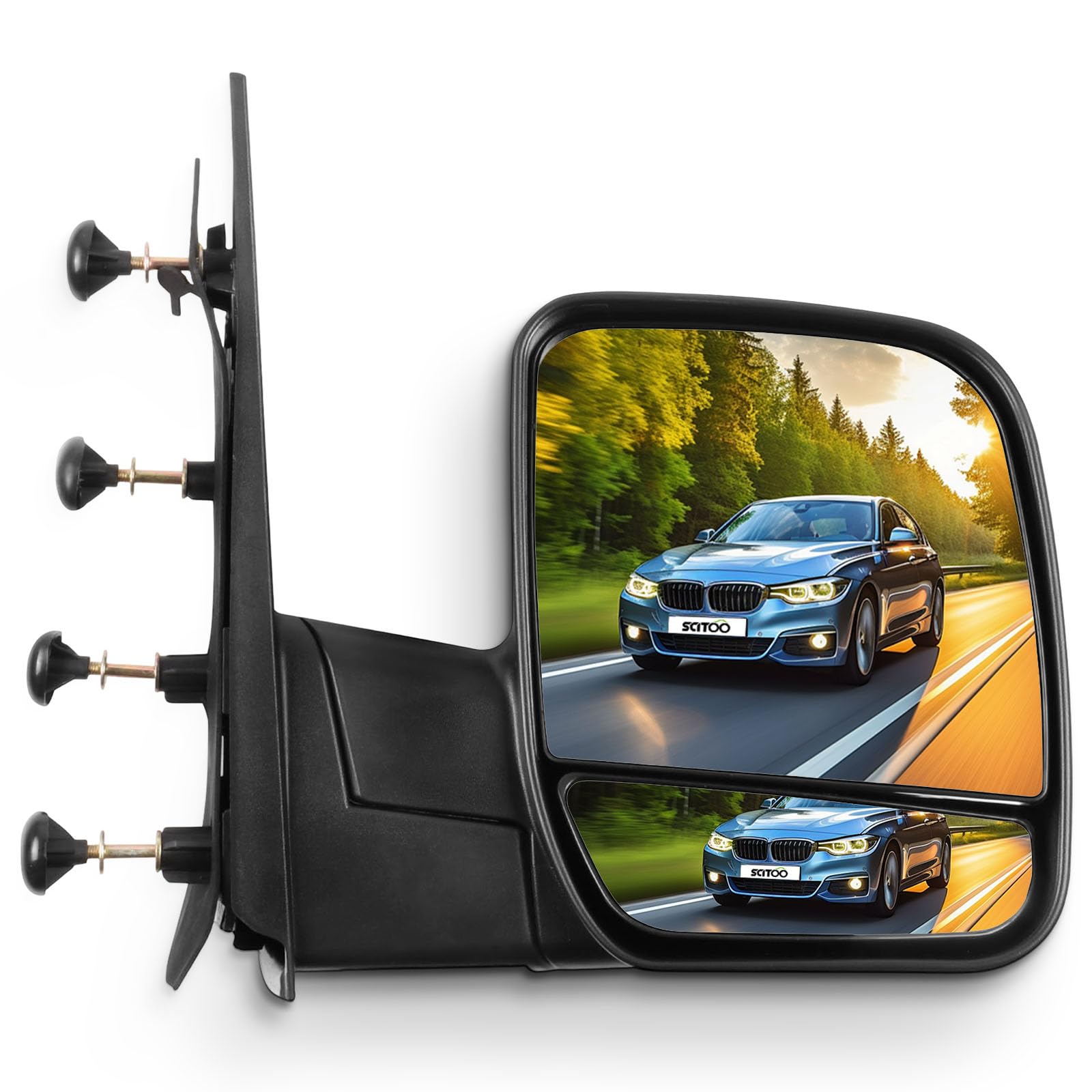 SCITOO Passenger Right Side View Mirror Fit For Ford For E-150 For E-250, For E-150 Club Wagon For E-150 Econoline For E-150 Eco