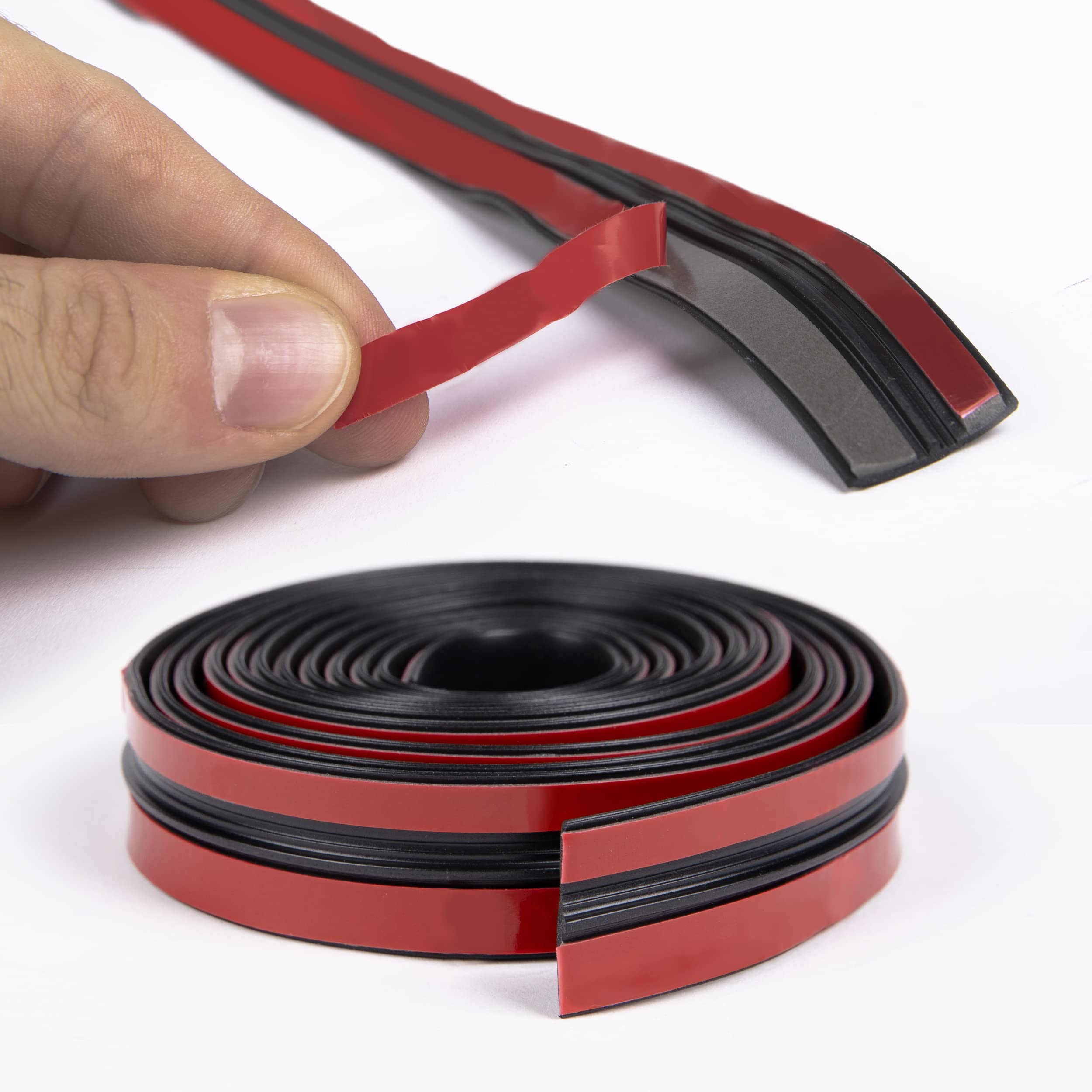 TRUE LINE Automotive Windshield Rubber Seal - 0.75" Wide, 6 FT Long, Flexible Black Gasket for Cars, Trucks, RVs