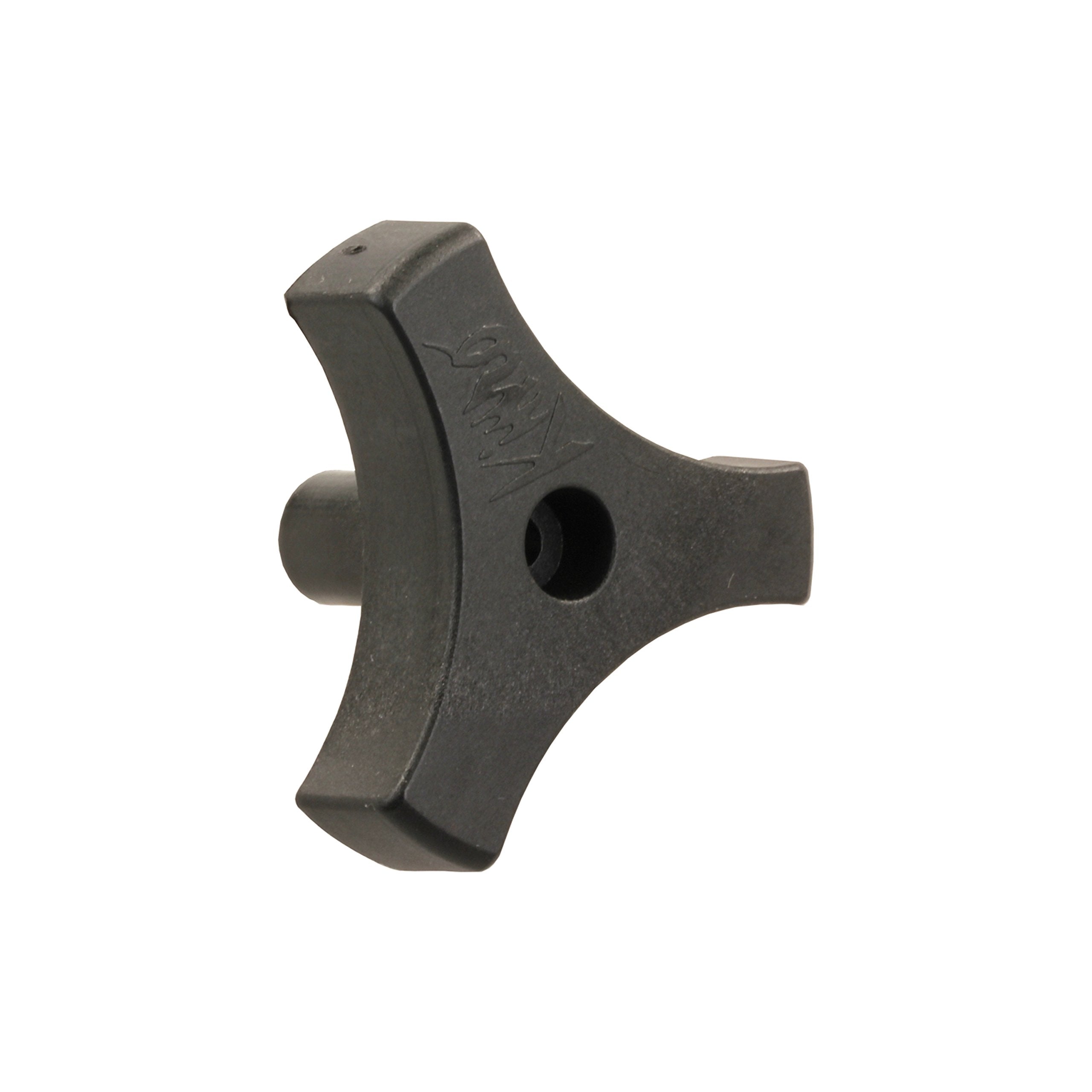 Jr Products 20175 Tri-Lug Window Knob - 9/16, Black