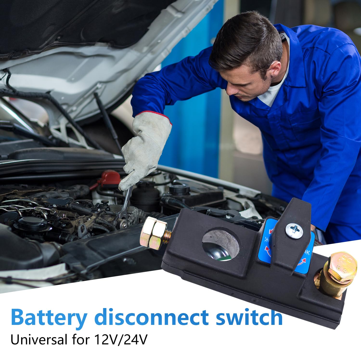 Heavy Duty Battery Disconnect Switch, Car Battery Disconnect Isolator Cut Off Switch, Battery Cut Off Switch 12v 24v, Car Batter