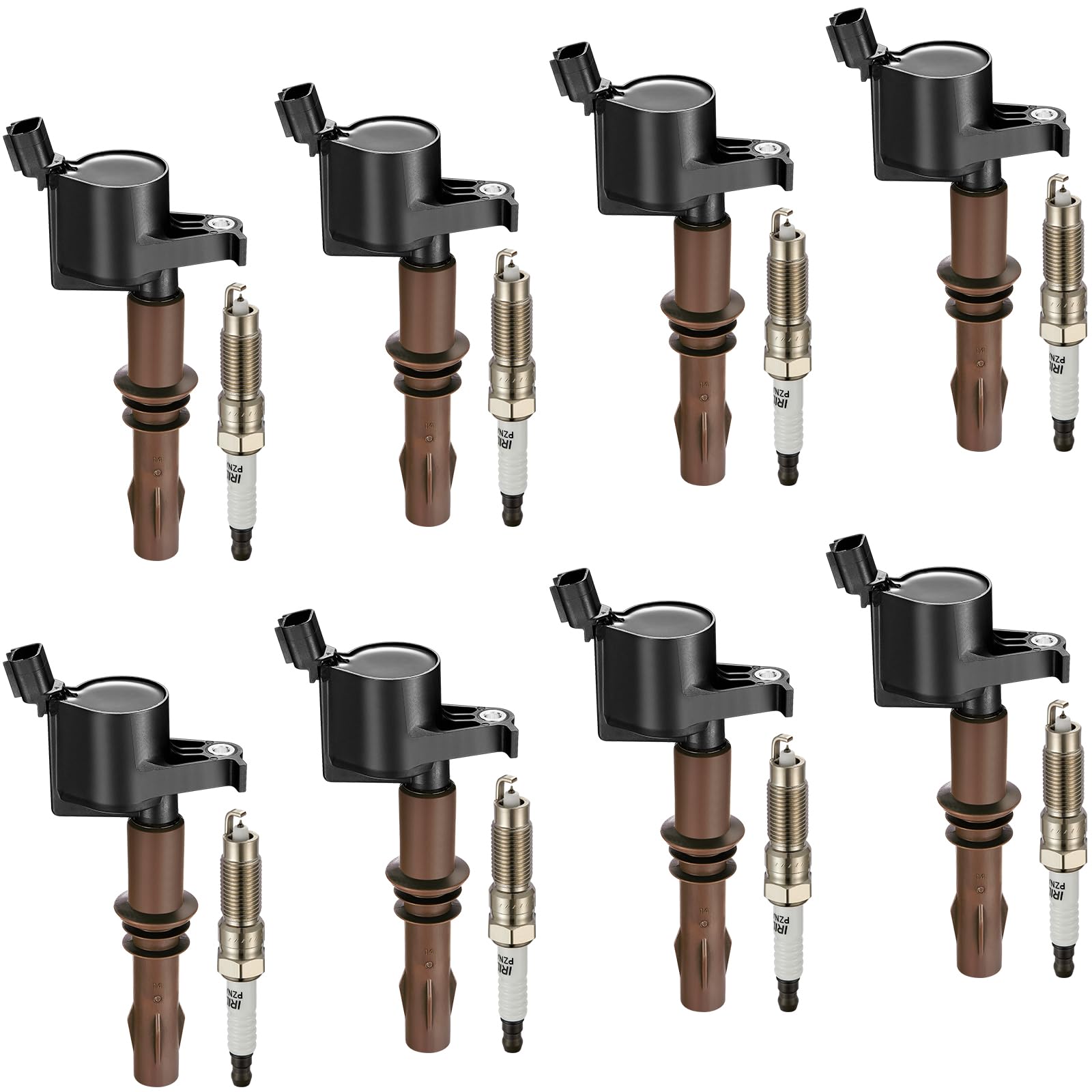 Bdfhyk Ignition Coils Dg521 And Iridium Spark Plug Sp509 Compatible With Lincoln Mark Lt Navigator Mercury F150 F250 F350 Expedi