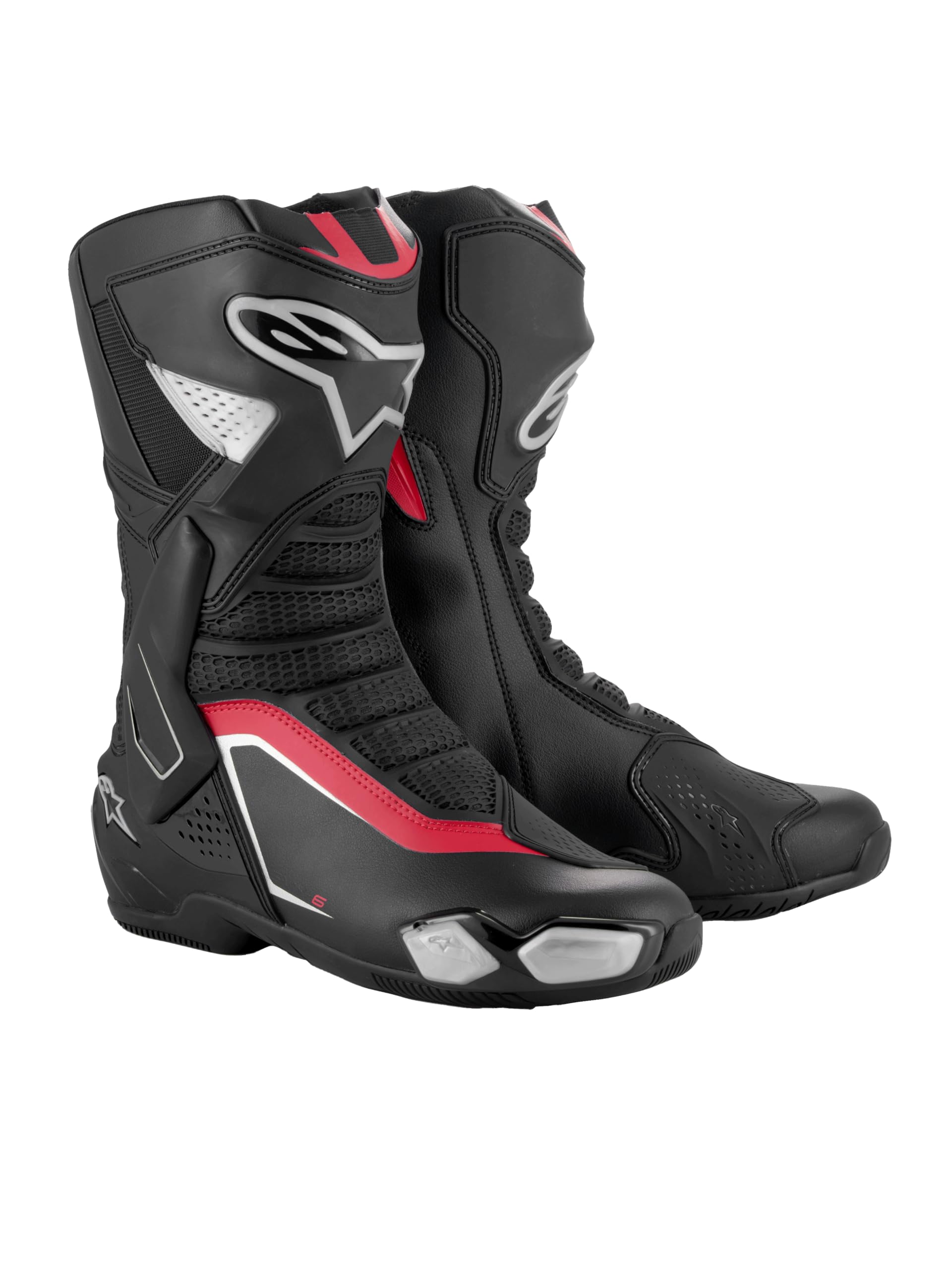 Alpinestars SMX-6 V3 Motorcycle Boots, High-Speed Protection & Comfort - CE Certified, Replaceable Toe Sliders, Enhanced Ankle P
