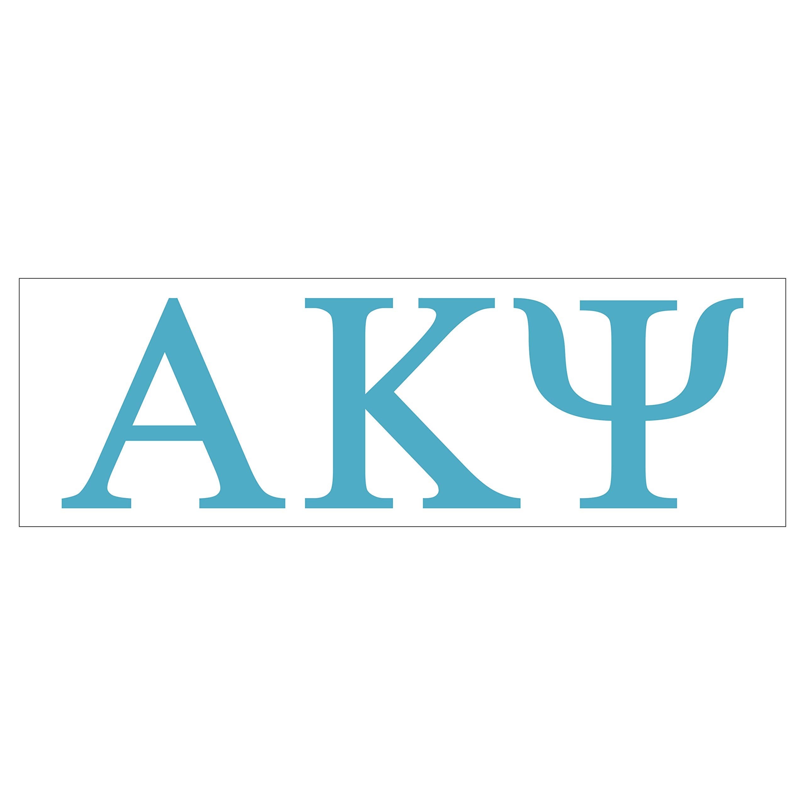 Pro-Graphx Alpha Kappa Psi Greek Sorority Sticker Decal, 2.5 Inches Tall, Sky Blue