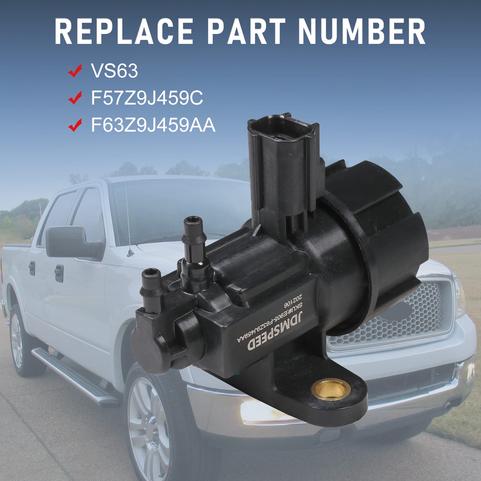 EGR vacuum solenoid valve vs63 replacement for 1997-2008 Ford Contour F150 E150 E250 E350 Escape Expedition Explorer Taurus Linc