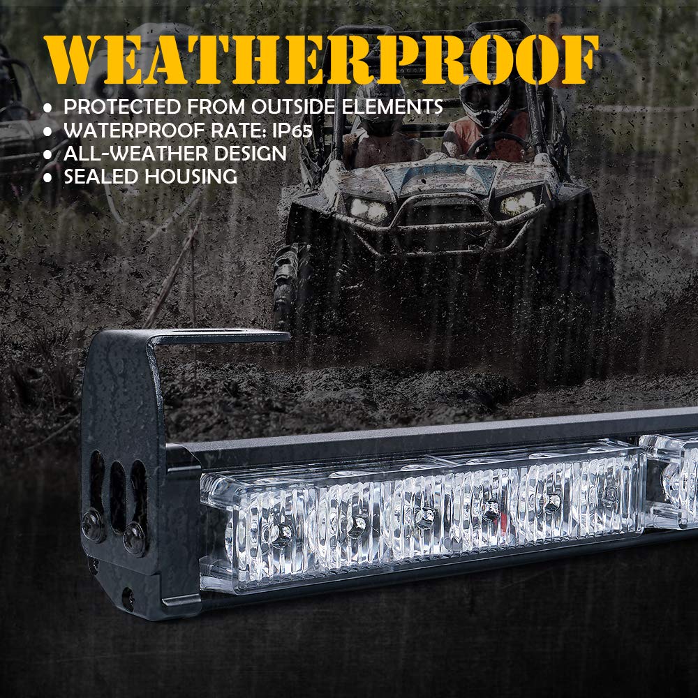 Xprite 36'' Offroad Rear Chase Led Strobe Light Bar, All In One W/Turn Signal Brake Reverse Lightbar For Can-Am, Atv, Utv, Yamah