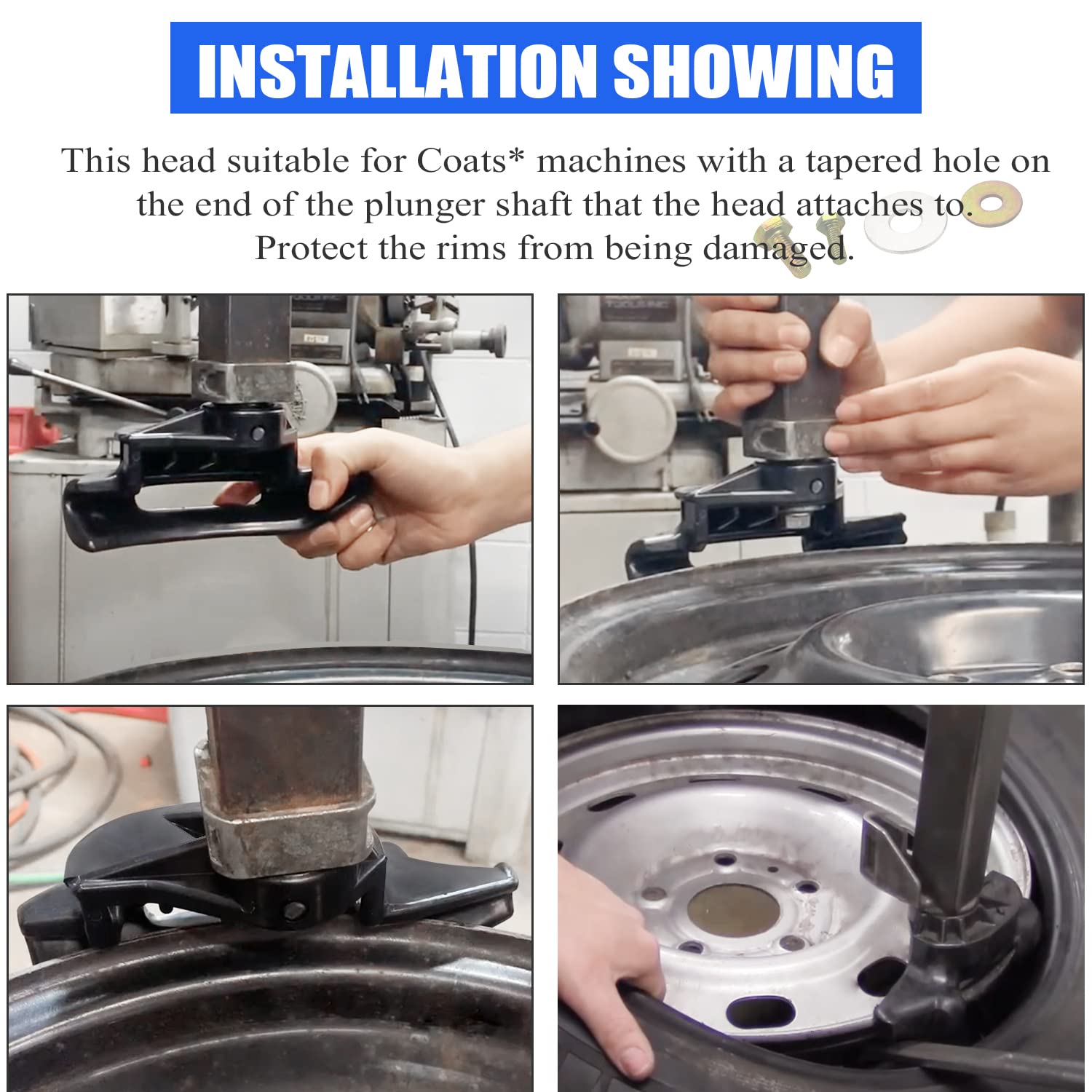 Tire Machine Changer Mount Head Plastic Nylon Mount/Demount Head Compatible for Coats Tire Changers 8182960, 183061 (5 Pack)