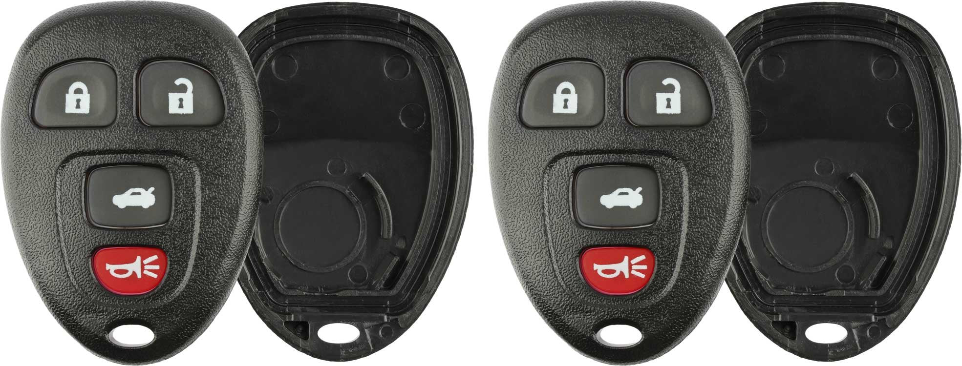 Keylessoption Just The Case Keyless Entry Remote Key Fob Shell (Pack Of 2)