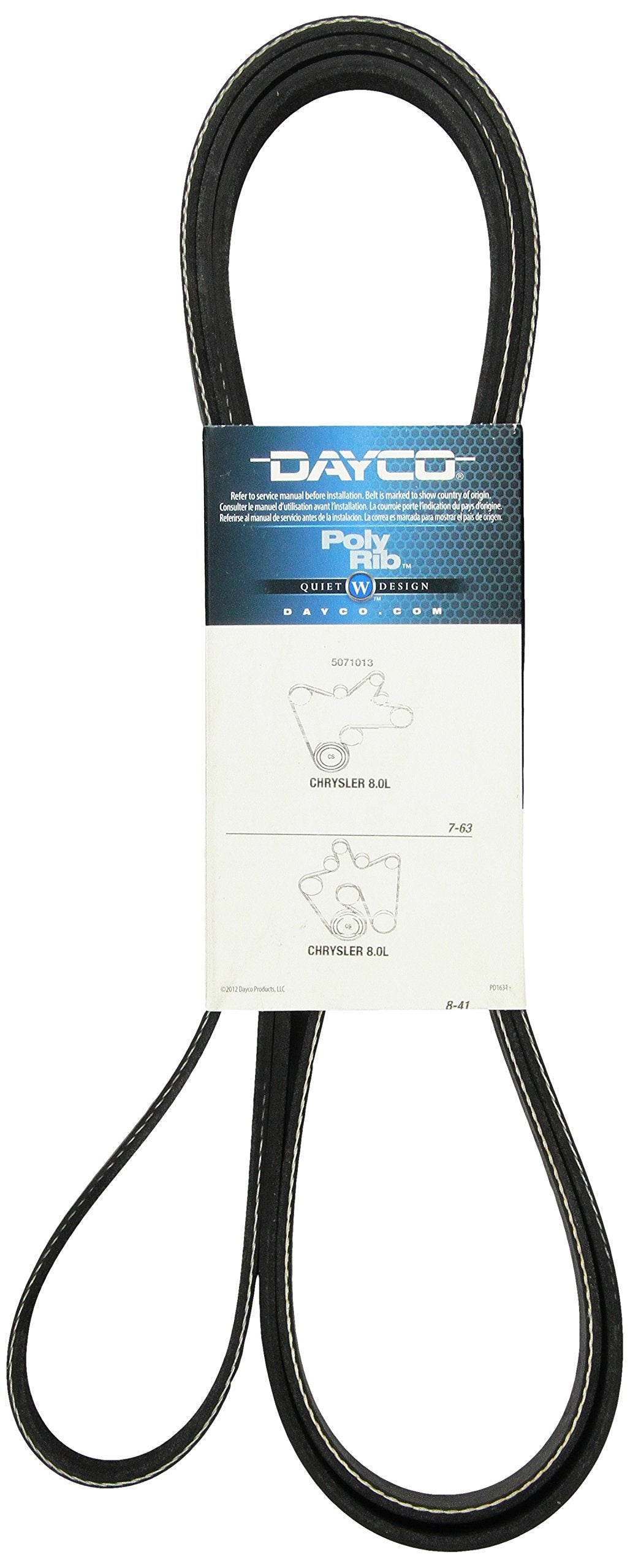 Dayco 5071013 Serpentine Belt