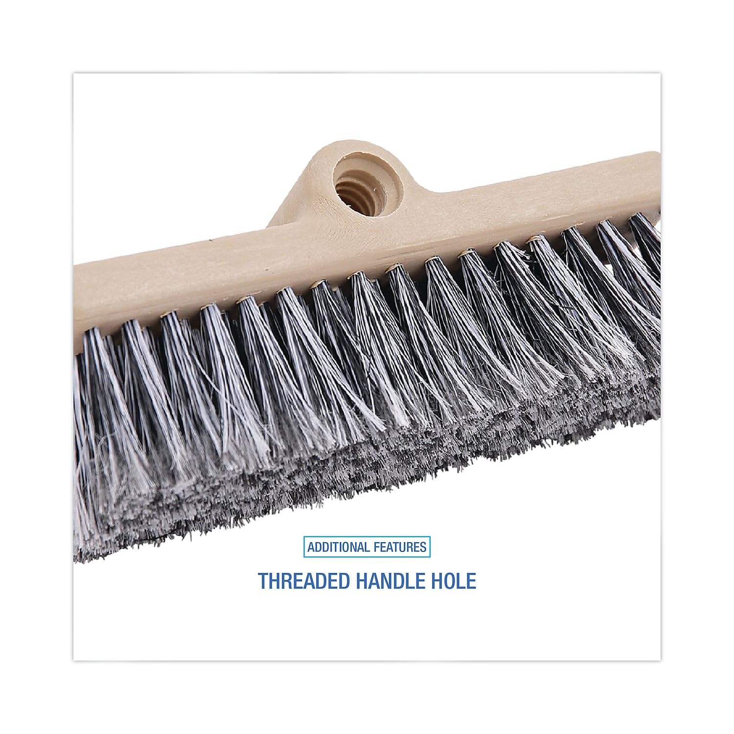 Boardwalk 8420 Dual-Surface Vehicle Brush, 10-Inch Long, Brown