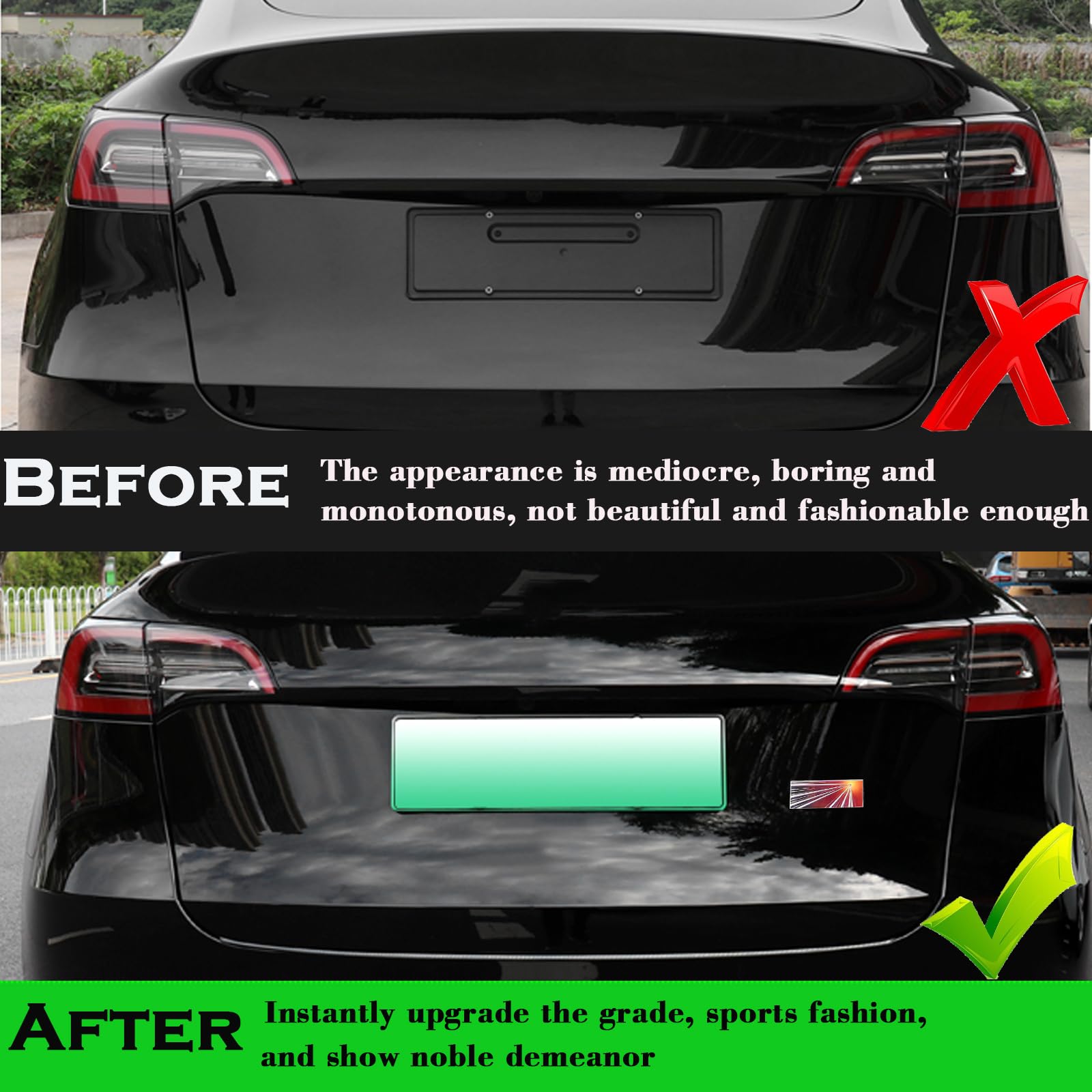 Yhcdsea Dual Motor Badge Emblem Sticker Plaid Decor Compatible For Model 3 Y X S Accessories (Juniper Badge)