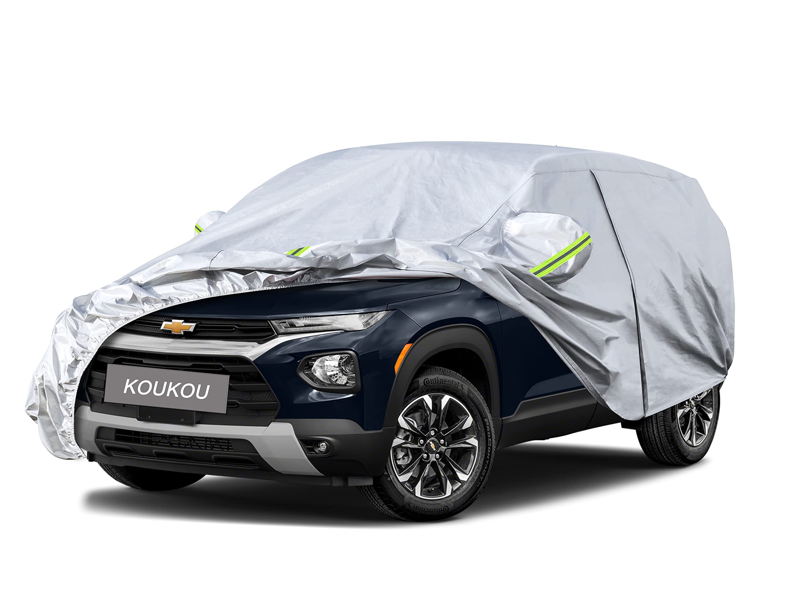 Koukou 6 Layers Car Cover Custom Fit Chevy Trailblazer From 2020 To 2025, Waterproof All Weather For Automobiles, Sun Rain Dust