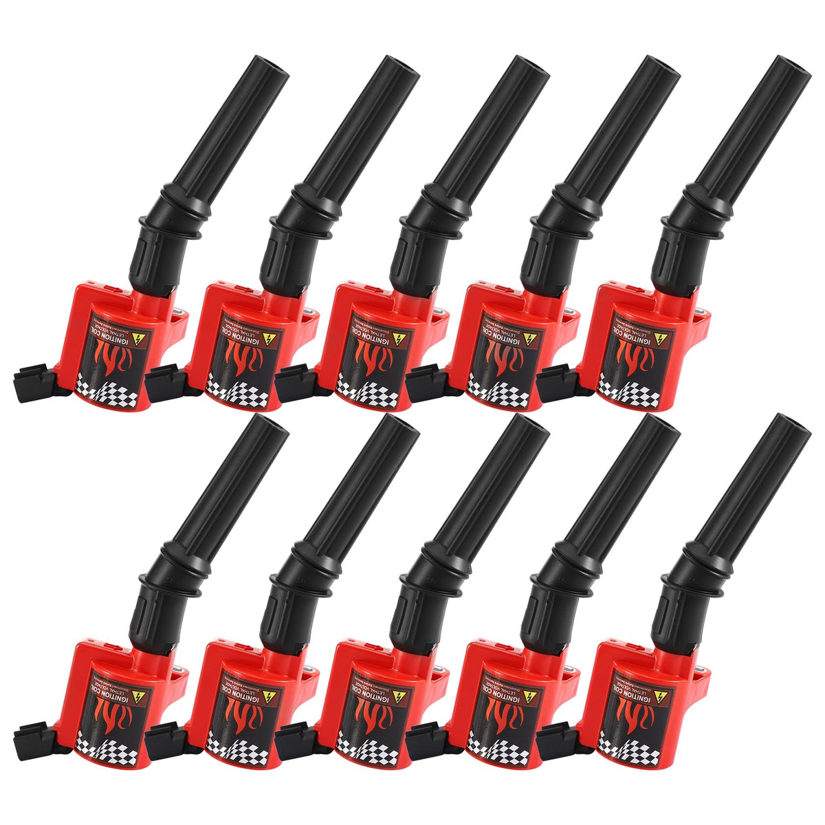Dg508 Ignition Coil Pack Engine Replacement Parts Curved Boot For Ford E150 E250 E550 F150 F250 F550 4.6L 5.4L 6.8L V8 V10 Linco