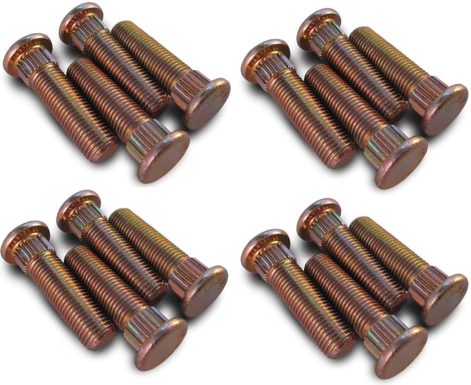 Muzzys (Set Of 16) 7518378 Wheel Studs Fits: 2005-2023 Polaris Quads Sportsman Scrambler Trail Boss Blazer Hawkeye Ranger Rzr Ace 330 400 450 499 500 570 700 800 900 48V Ev 3/8'-24 Thread X 1.5' Long