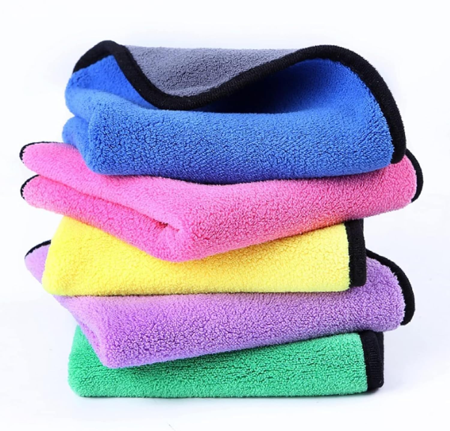 Relatable Ultrasoft, Professional Thick and Quick Drying Car Microfiber Cleaning Towel 800 GSM Polishing Waxing Auto Detailing T
