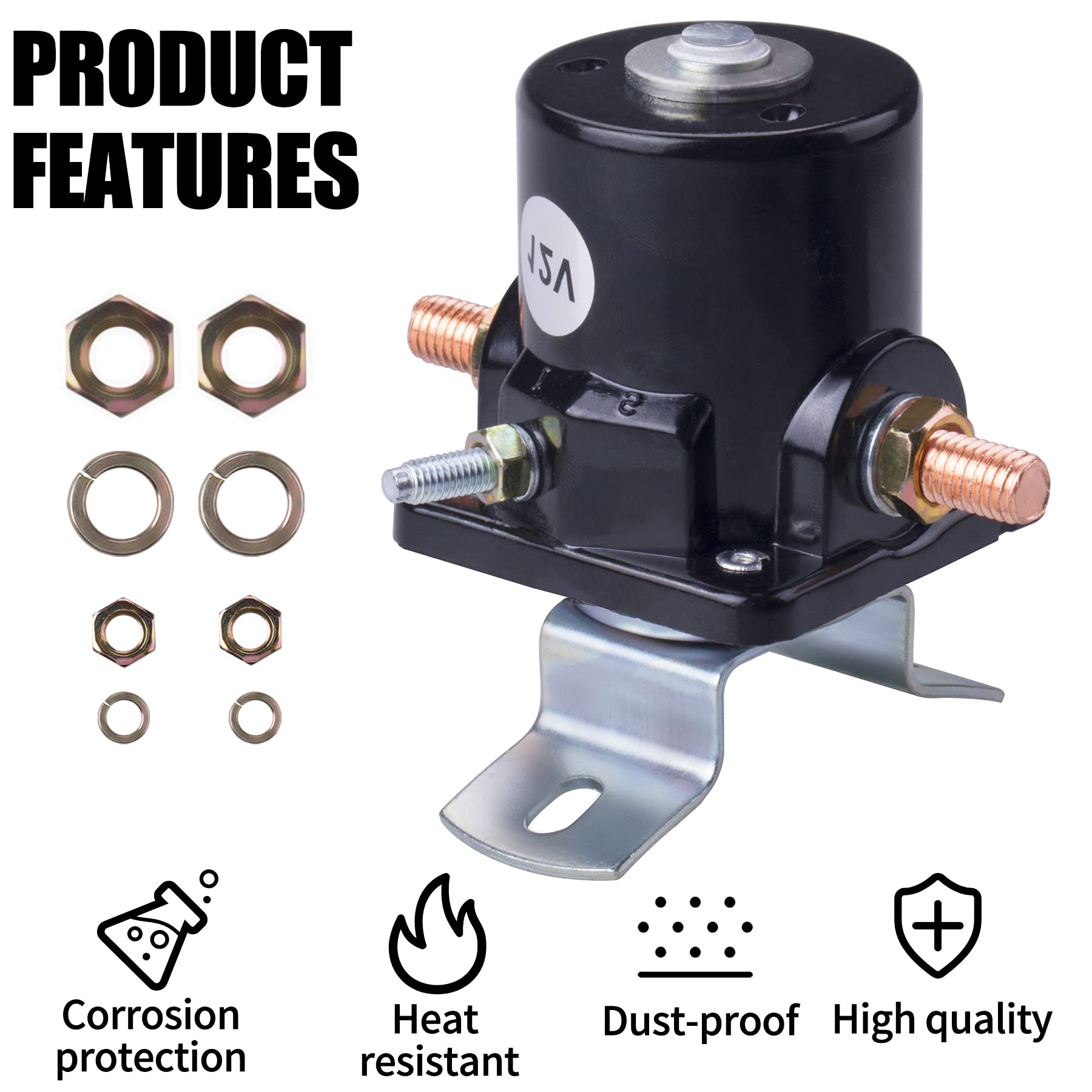 Mrelc New Solenoid Relay Compatible With 12 Volt 2N 8N 9N Tractor 8N-11450 Sw218 Sw355 10-Fo218-12V 7-1023-12V 240-14008 Replacement