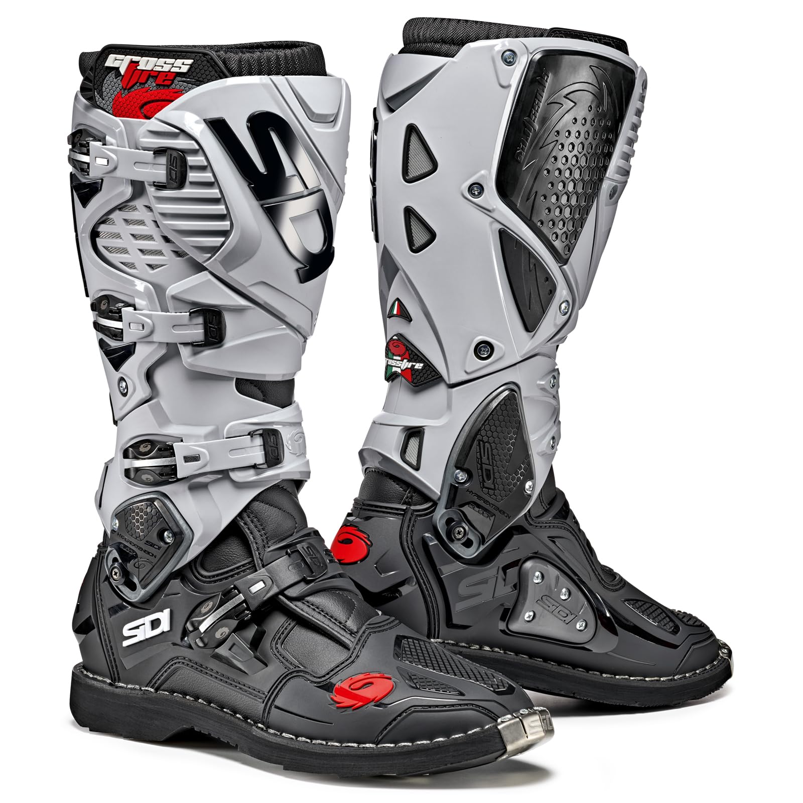 Sidi Crossfire 3 TA Offroad Boots (11.5/46, Black/Ash)