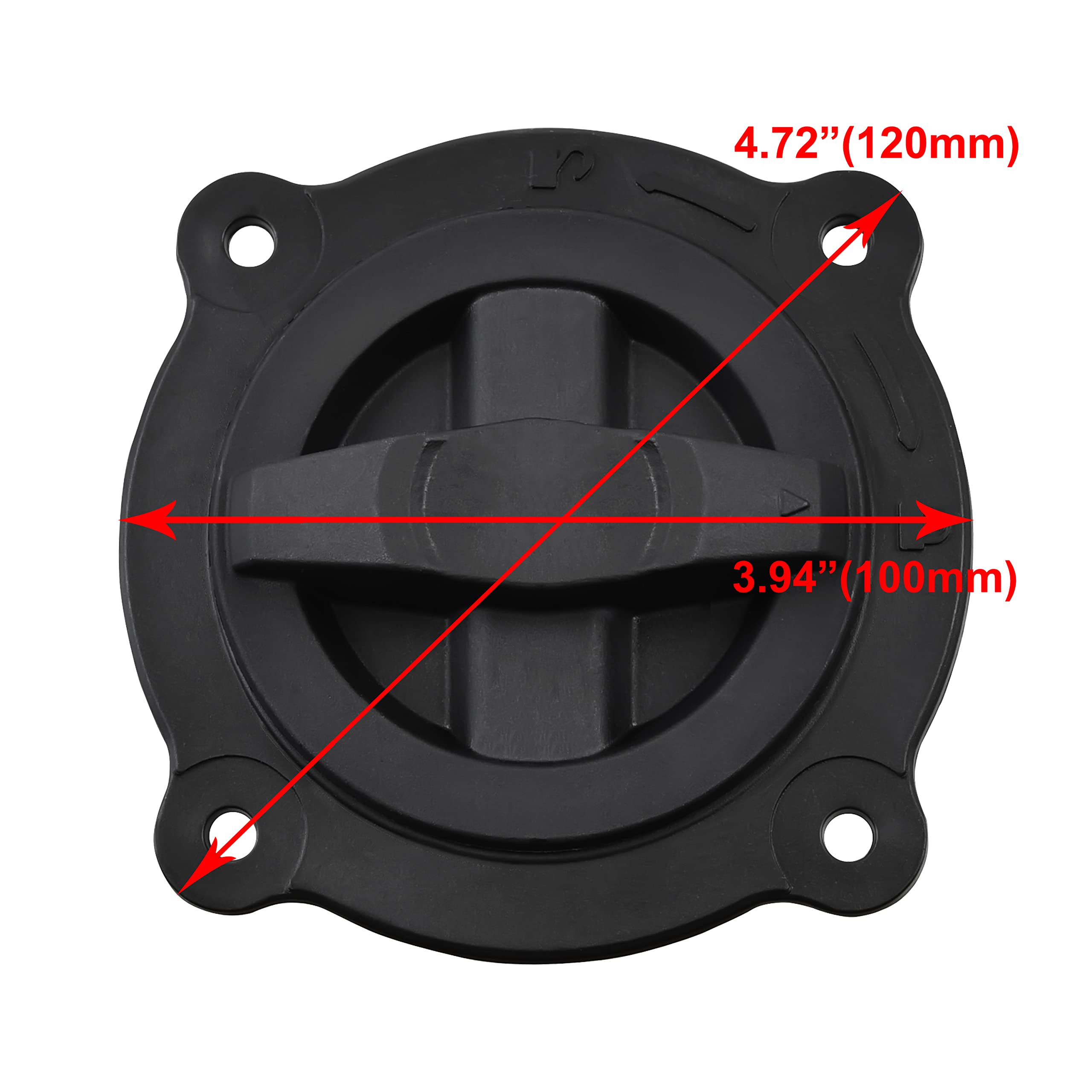 Sautvs Cargo Base Kit For Can-Am Outlander Renegade, Plastic Cargo Turn Attach System Base Installation Kit For Can Am Outlander L 400 500 650 / Renegade 570 850 2013-2020 Accessories (2Pcs)