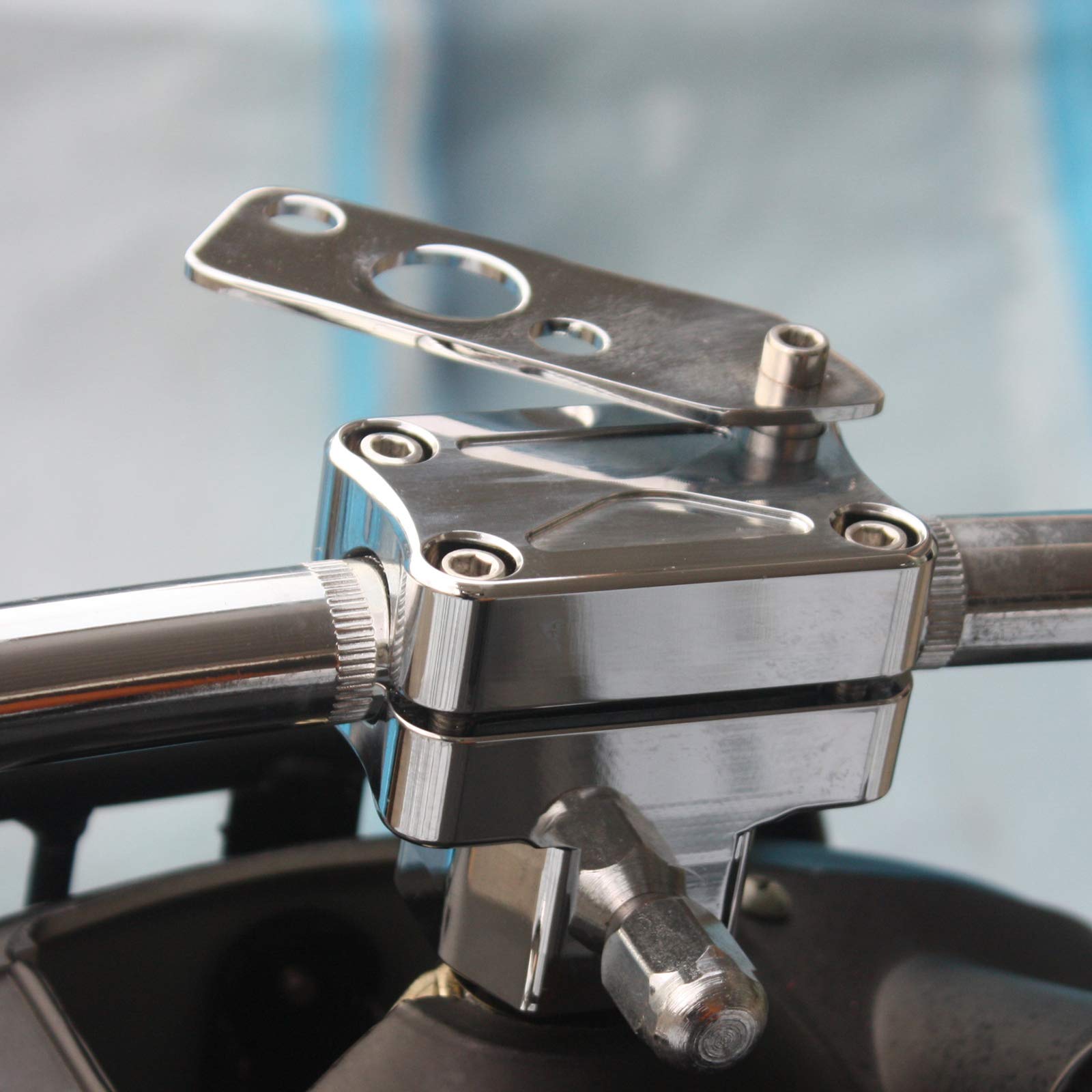 Gidibii Handlebar Riser Clamp, Bar Clamp Compatible With Honda Ruckus Zoomer Scooter Nps50 2003-2012 (Black)