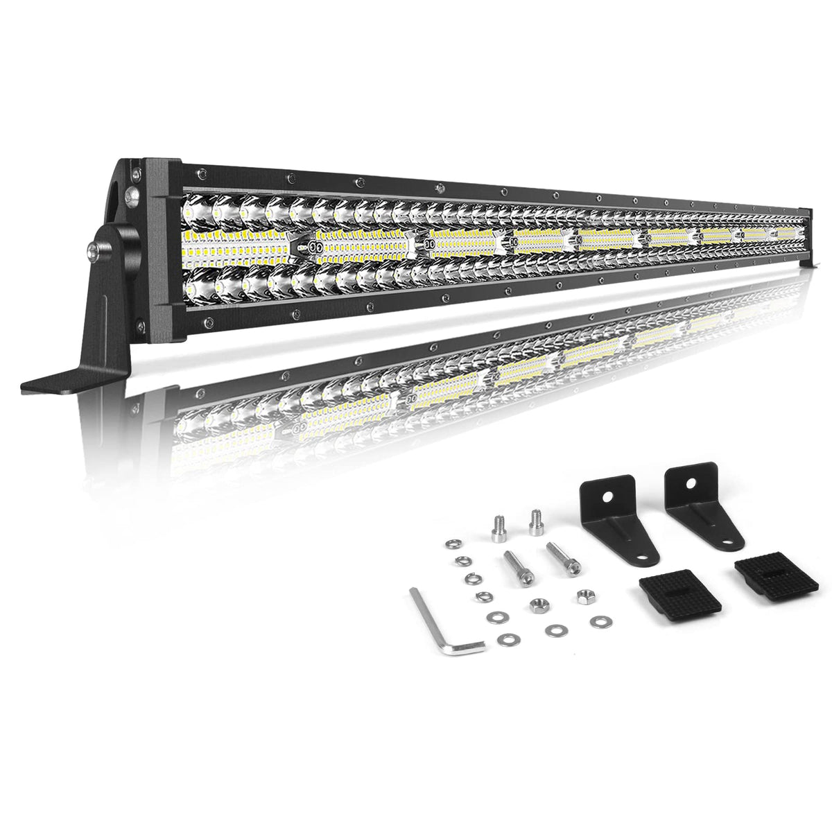 Greunion 52 Inch Led , 1122W Triple Row Light Bar For Trucks, Ip67 Led Spot Flood Combo Beamfor Off-Road Atv Utv Suv Boat And Tr