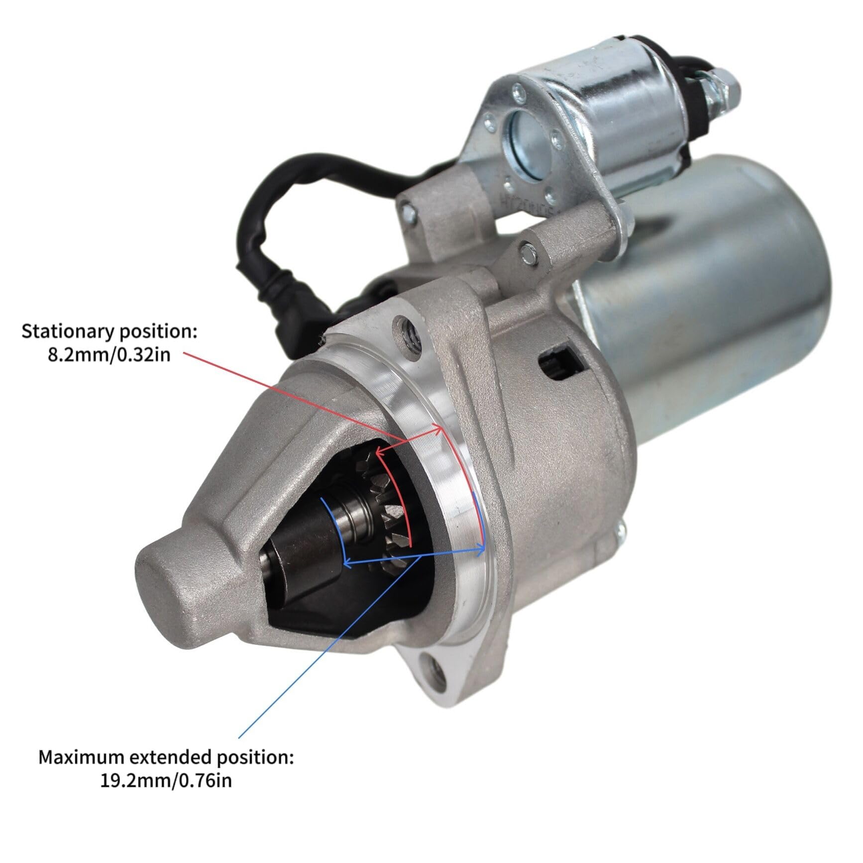 Starter Motor Fits Predator 420Cc 13Hp,Duromax Xp16Hpe Xp18Hpe Xp8500Eh Xp10000E,Generac Gp6500E Gp7500E Gp8000E,Honda Eb5000 Eb6500,Westinghouse Wgen9500D Generator
