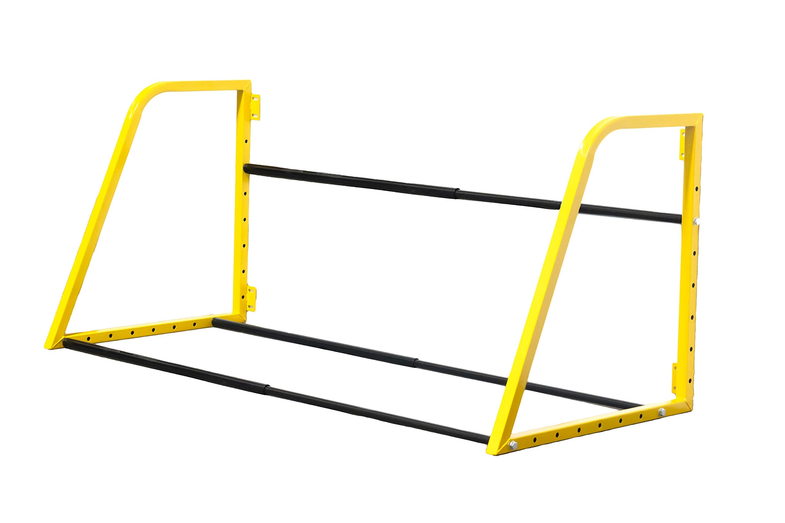 Maxxhaul 50256 Heavy Duty Adjustable Folding Wall Mount Tire Rack Storage For Spare Tires Shop Garage - 51 Inch Wide X 28'' Deep