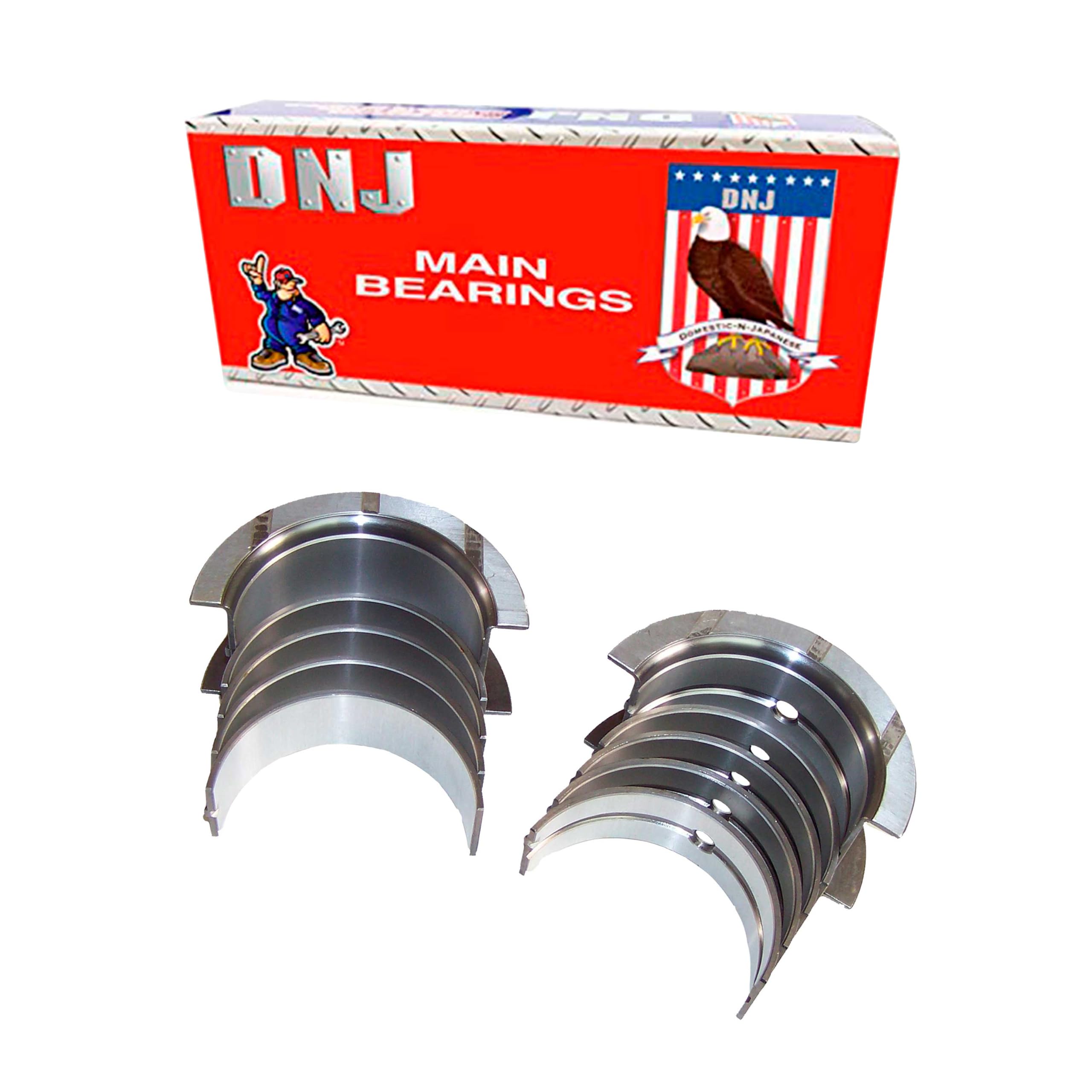 Dnj Mb3111.10 Oversize Main Bearings For 1970-2000 / Chevrolet, Gmc/Bel Air, Biscayne, Blazer, C10, C10 Pickup, C10 Suburban, C1