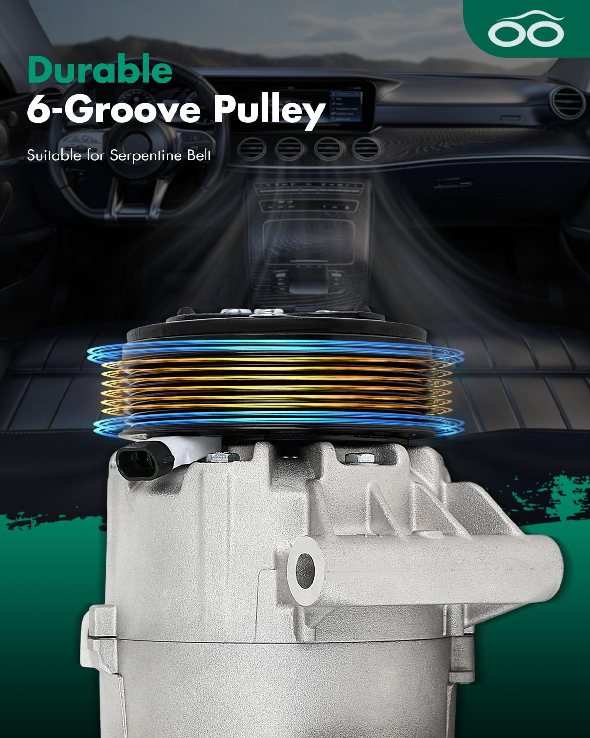 SCITOO AC Compressor for Chevy for Malibu 3.5L for Pontiac G6 3.5L 2004-2006 ()