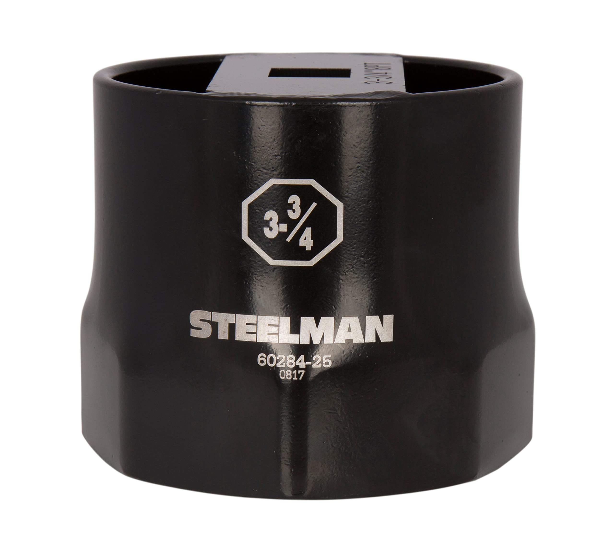 Steelman 3-3/4-Inch 8-Point Locknut Socket Automotive Tool, 3/4-Inch Drive, Install and Remove Truck Wheel Bearing Locknuts, Las