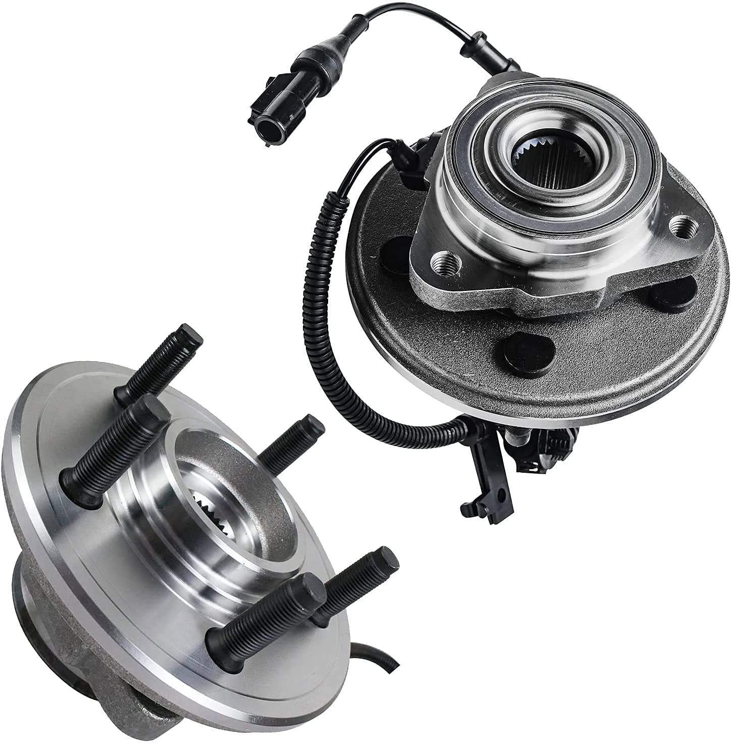 Detroit Axle - Front Brake Kit For 2006-2010 Ford Explorer Sport Trac Mercury Mountaineer Wheel Bearing Hubs Replacement Disc Br