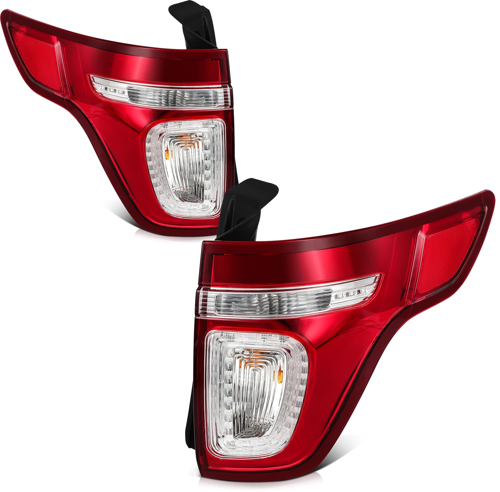 LBRST Tail Light Fit 2011-2015 for Explorer, 2013-2015 for Police Interceptor Utility Red Lens Pair Tail Light Assembly BB5Z1340