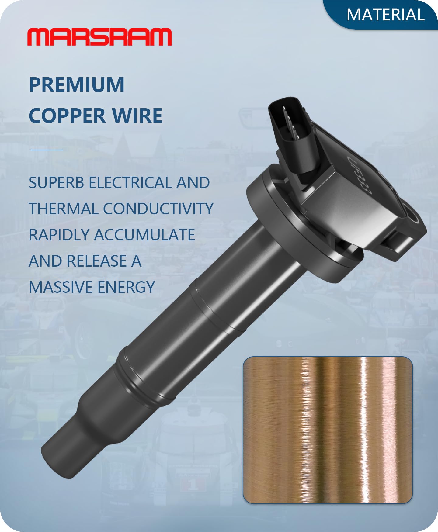 Marsram Ignition Coil Pack Uf333 For Toyota 2001 2002 2003 2004 2005 2006 2007 2008 2009 2010 Rav4 Camry Corolla Solara Highland