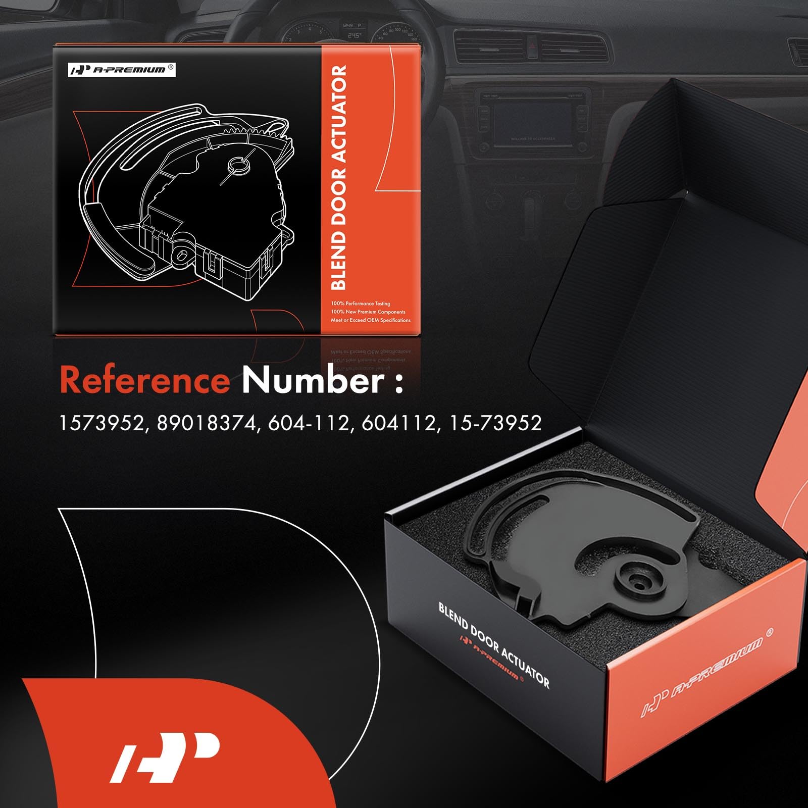 A-Premium Hvac Blend Door Actuator - Compatible With Chevy, Gmc, Cadillac & Hummer Models - 2003-2014 Escalade Avalanche Silverado 1500 2500 Suburban Tahoe Sierra Yukon H2