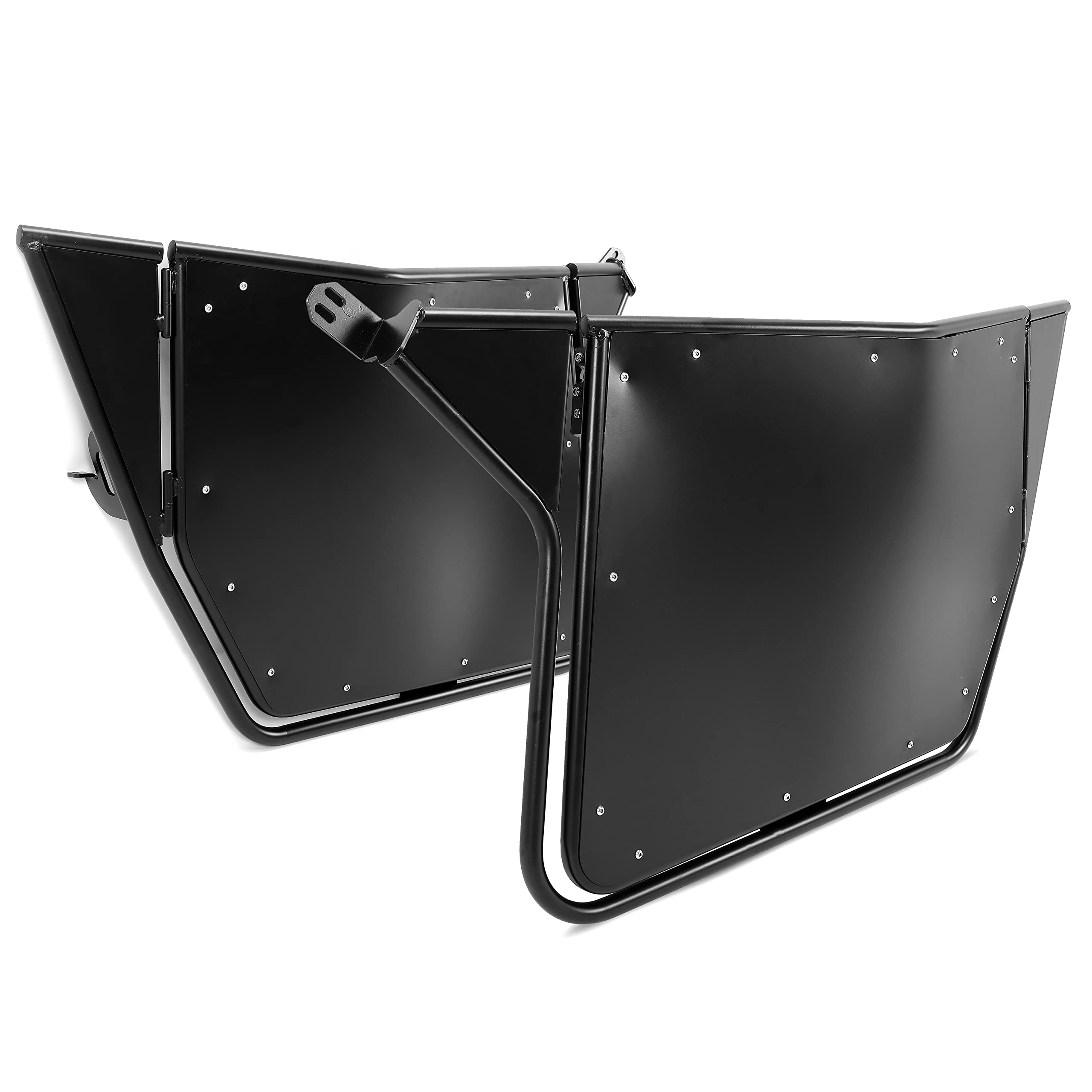Kuafu Black Metal Doors Compatible With 2008-2014 Polaris Rzr 800/ S 800/ Xp 900 2012-2021 570 2 Door Models Steel Aluminum