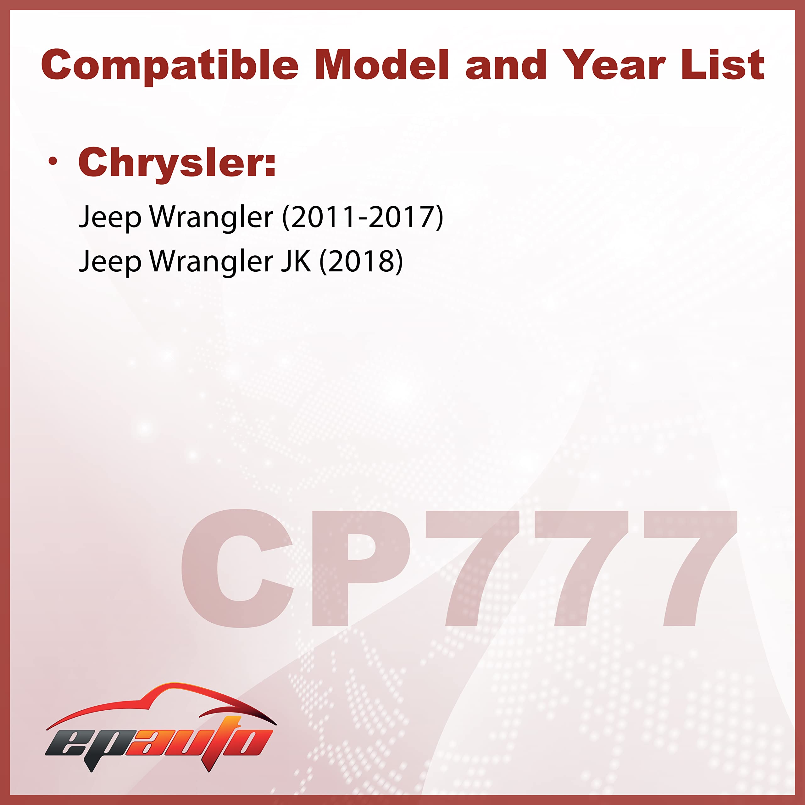 Epauto Cp777 (Cf11777) Replacement Premium Cabin Air Filter Includes Activated Carbon